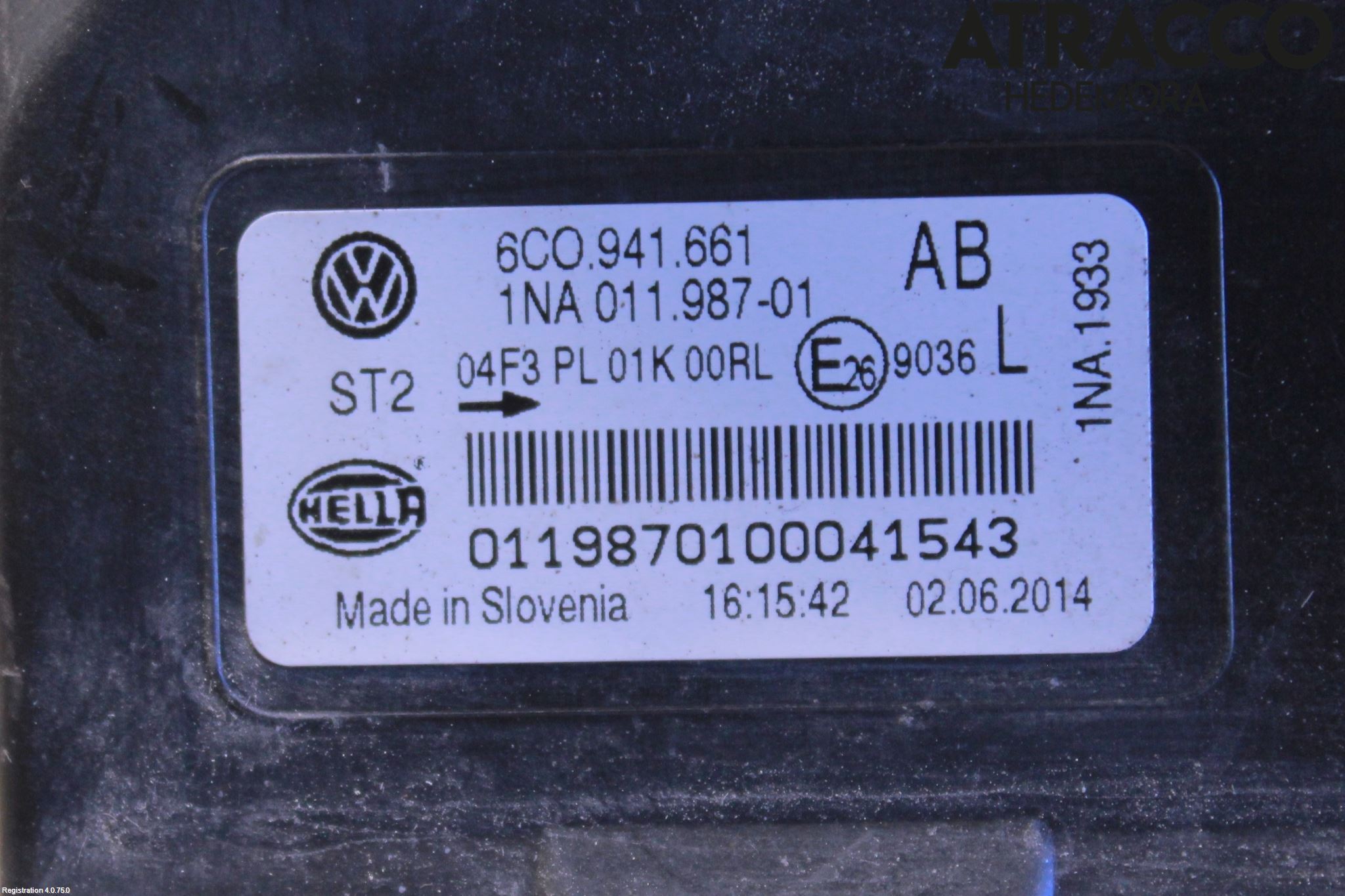 Volkswagen VW POLO 10-17 Dimljus-Varselljus Fram