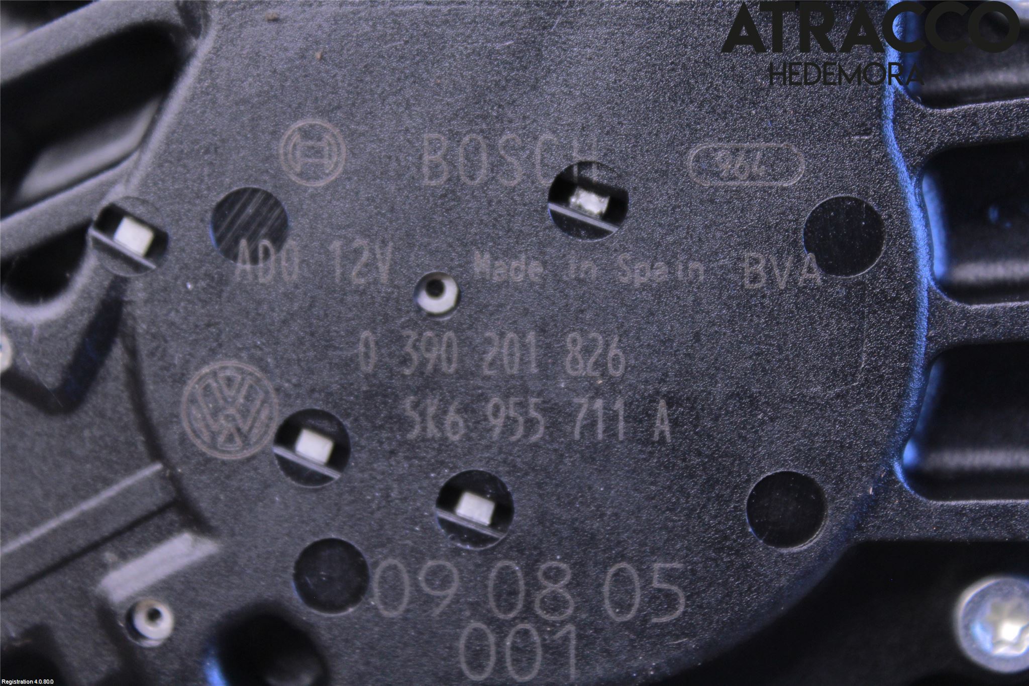 Volkswagen VW POLO 10-17 Torkarmotor Baklucka