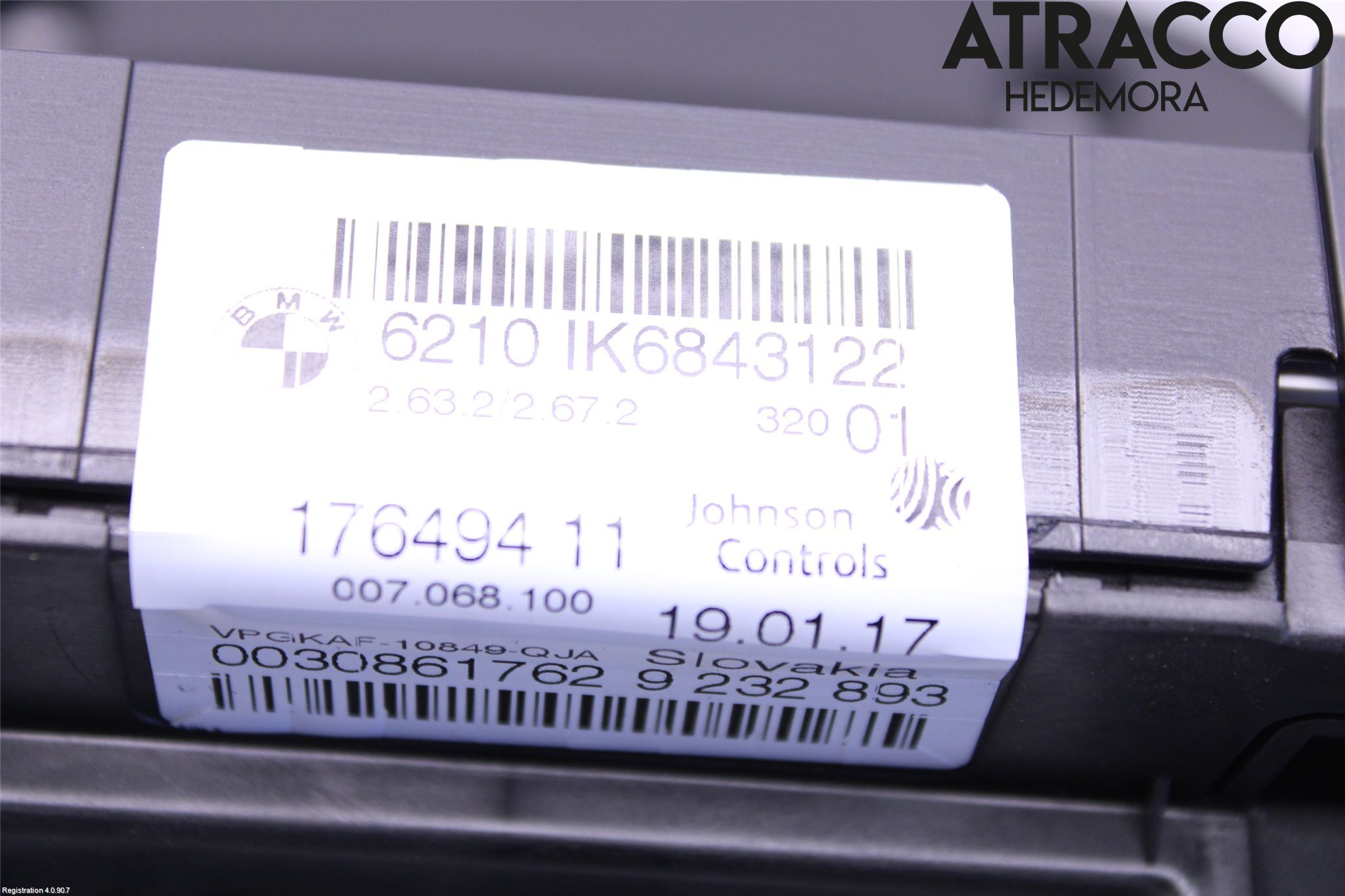 BMW 3 F30/F31/F80 12-19 Instrument Komb
