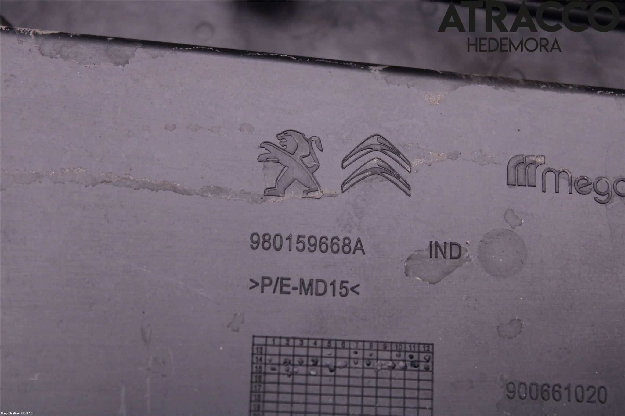 Citroen C4 CACTUS 14-20 Torpedplåt-Torpedplast