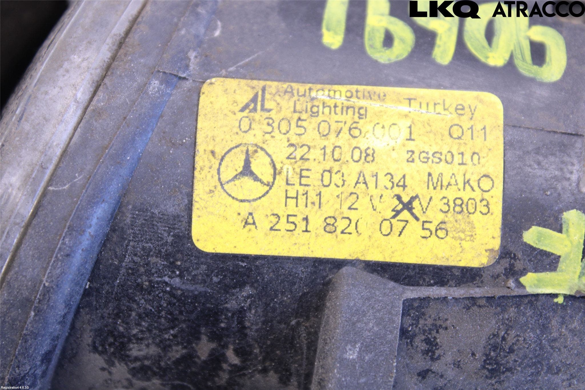 Mercedes-Benz MB B-KLASS (W245) 05-12 Dimljus-Varselljus Fram