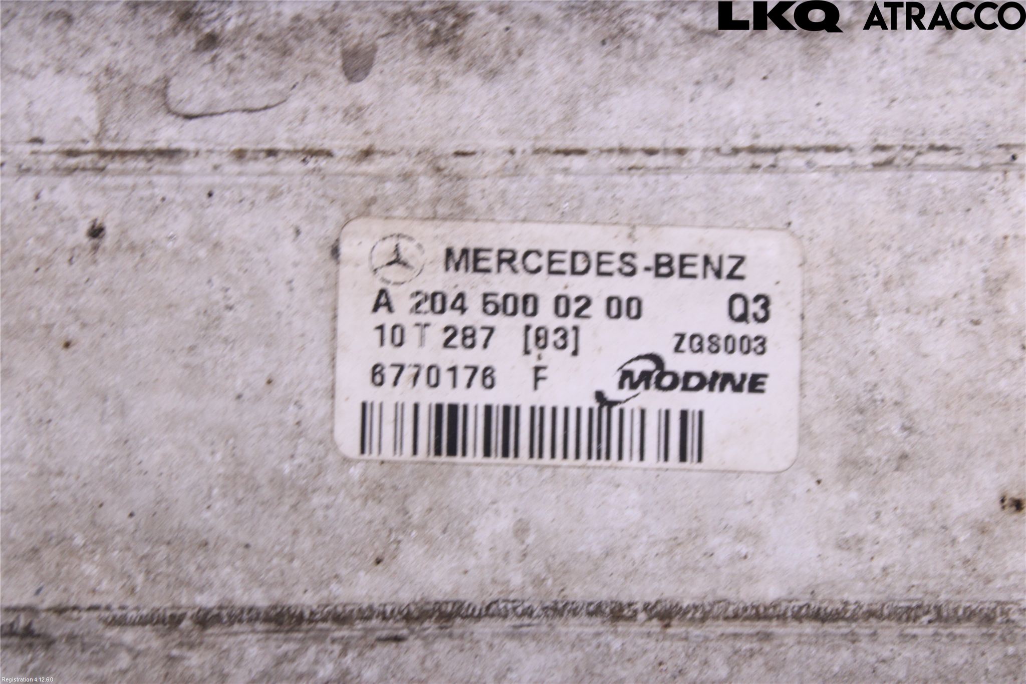 Mercedes-Benz MB E-KLASS (W212) 09-16 Laddluft-Intercooler Kyl
