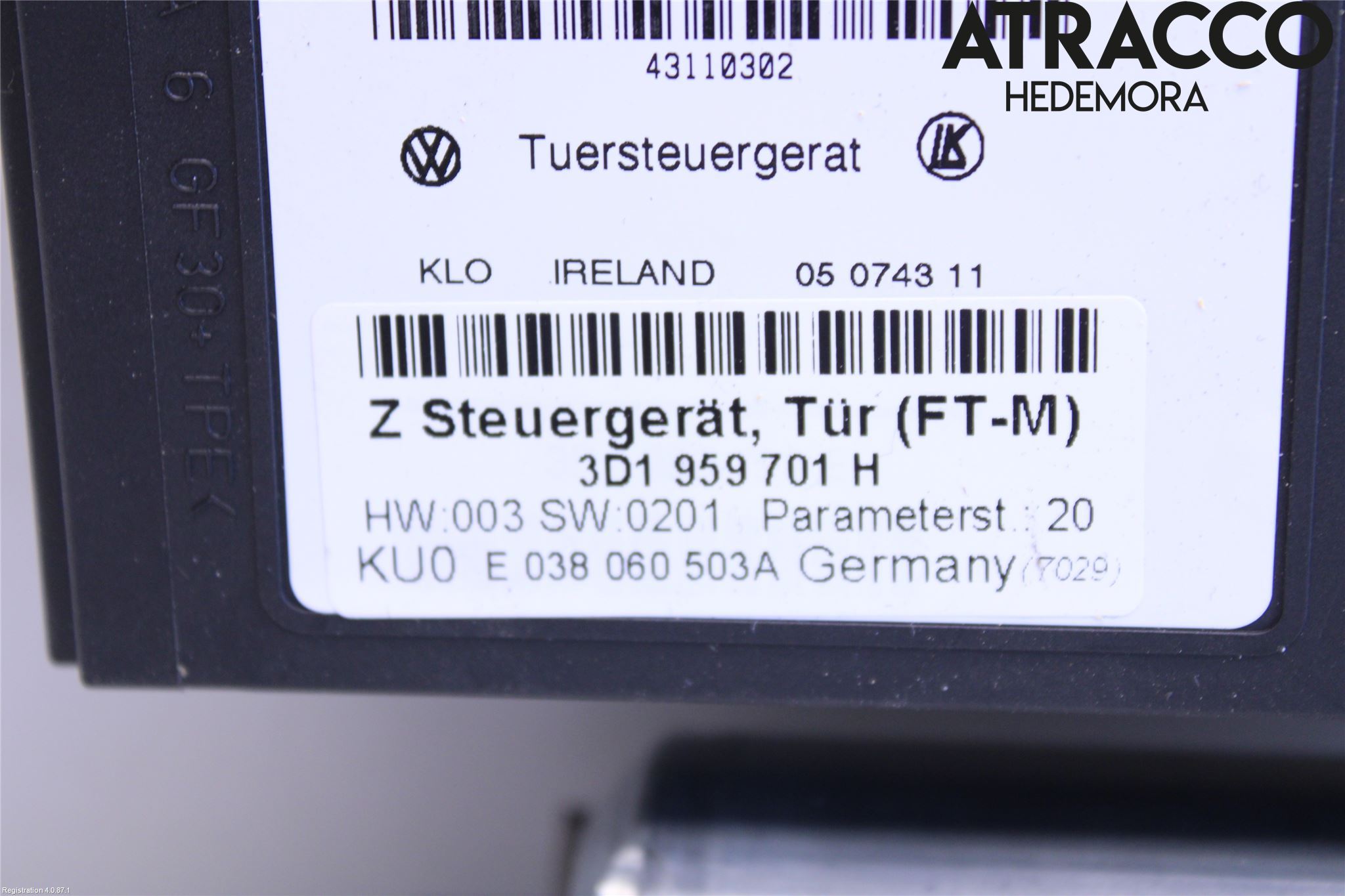 Volkswagen VW PHAETON Fönsterhissmotor