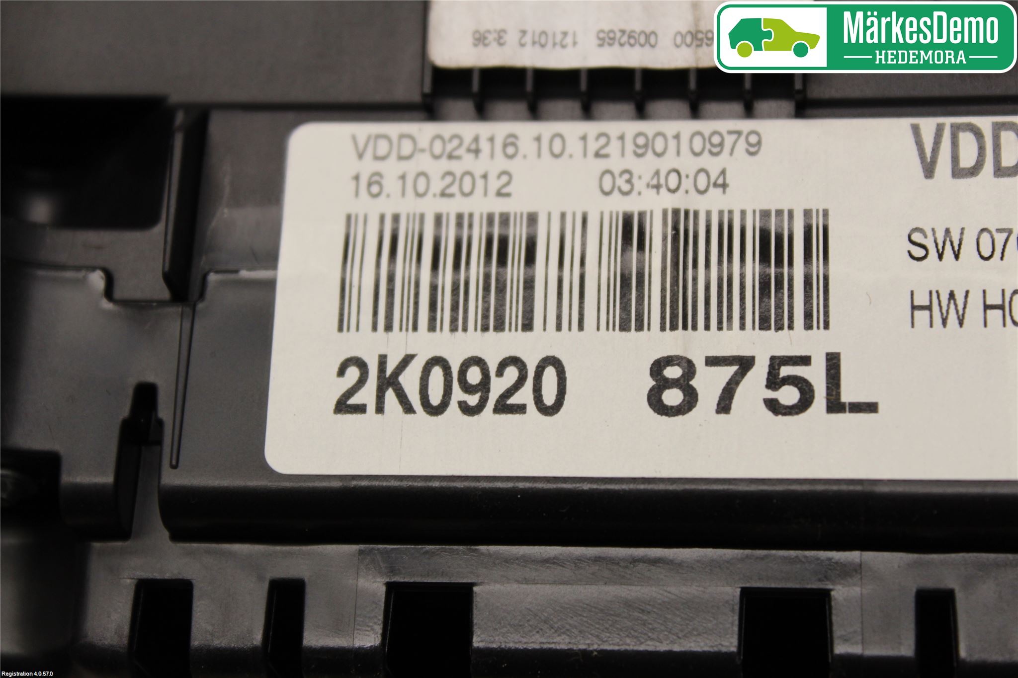 Volkswagen VW CADDY 11-15 Instrument Komb
