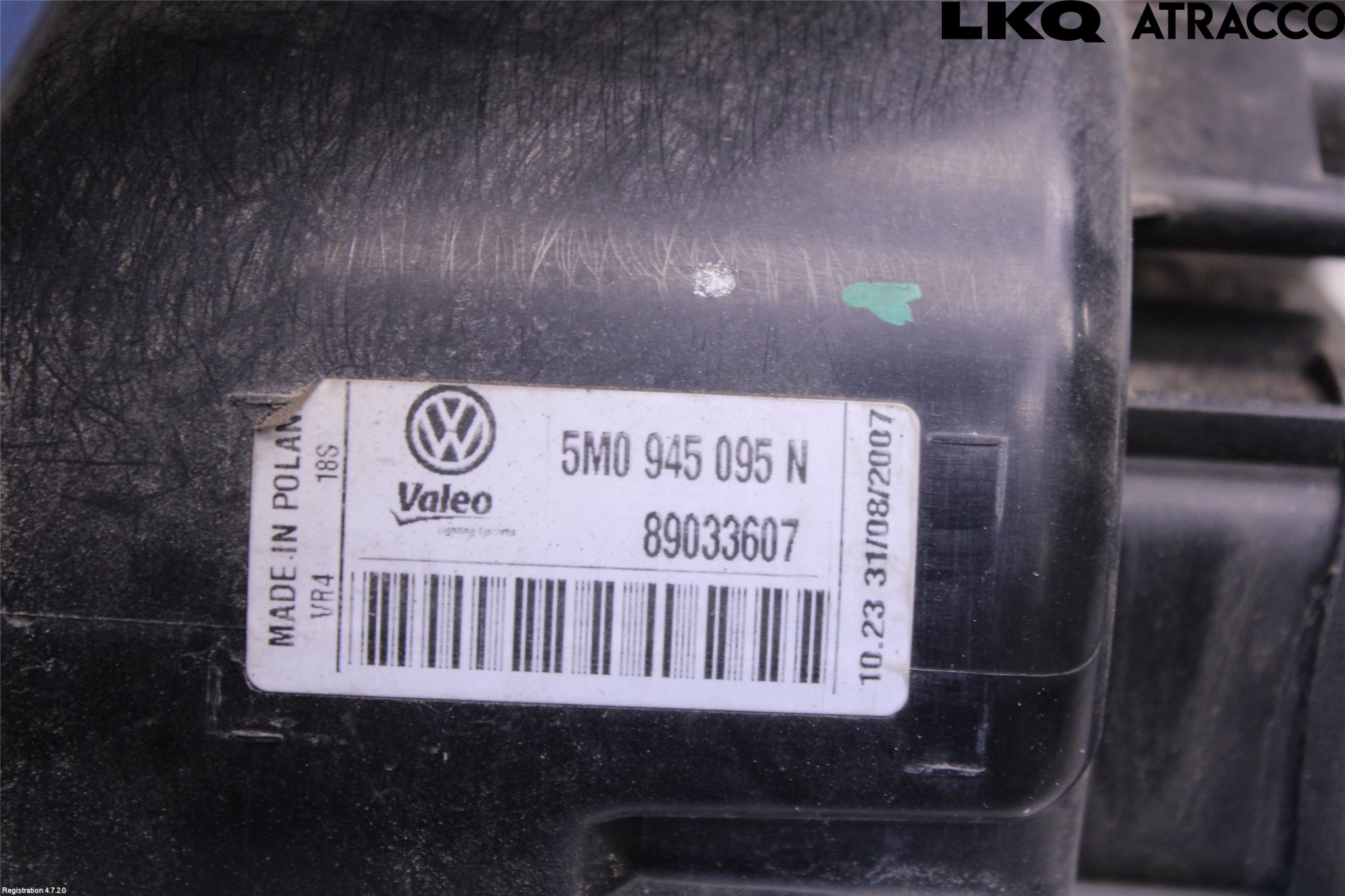 Volkswagen VW GOLF PLUS/CROSS GOLF 04-14 Bakljus Vänster