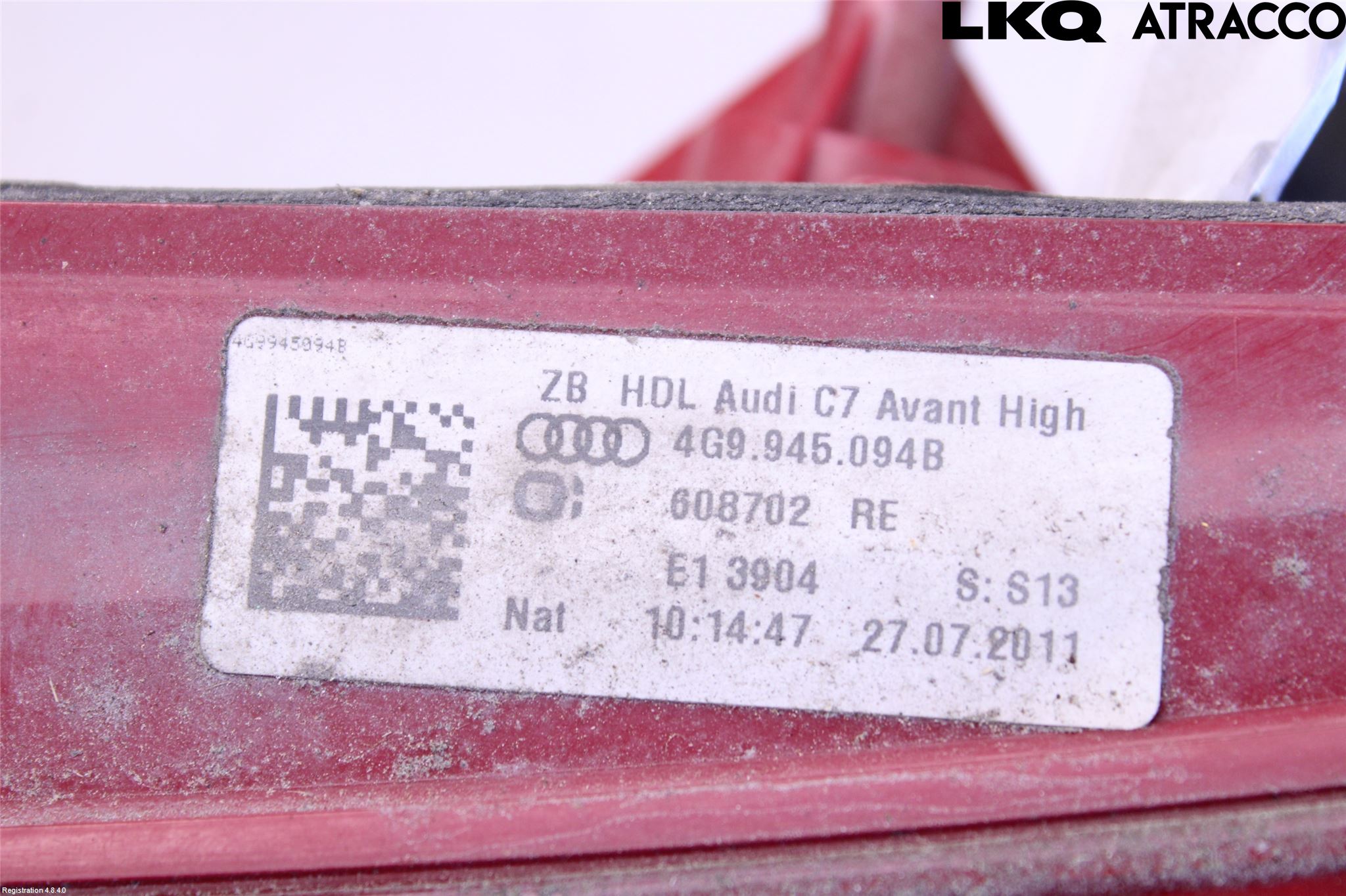 Audi A6/S6 4G 11-18 Bakljus Lucka Hö