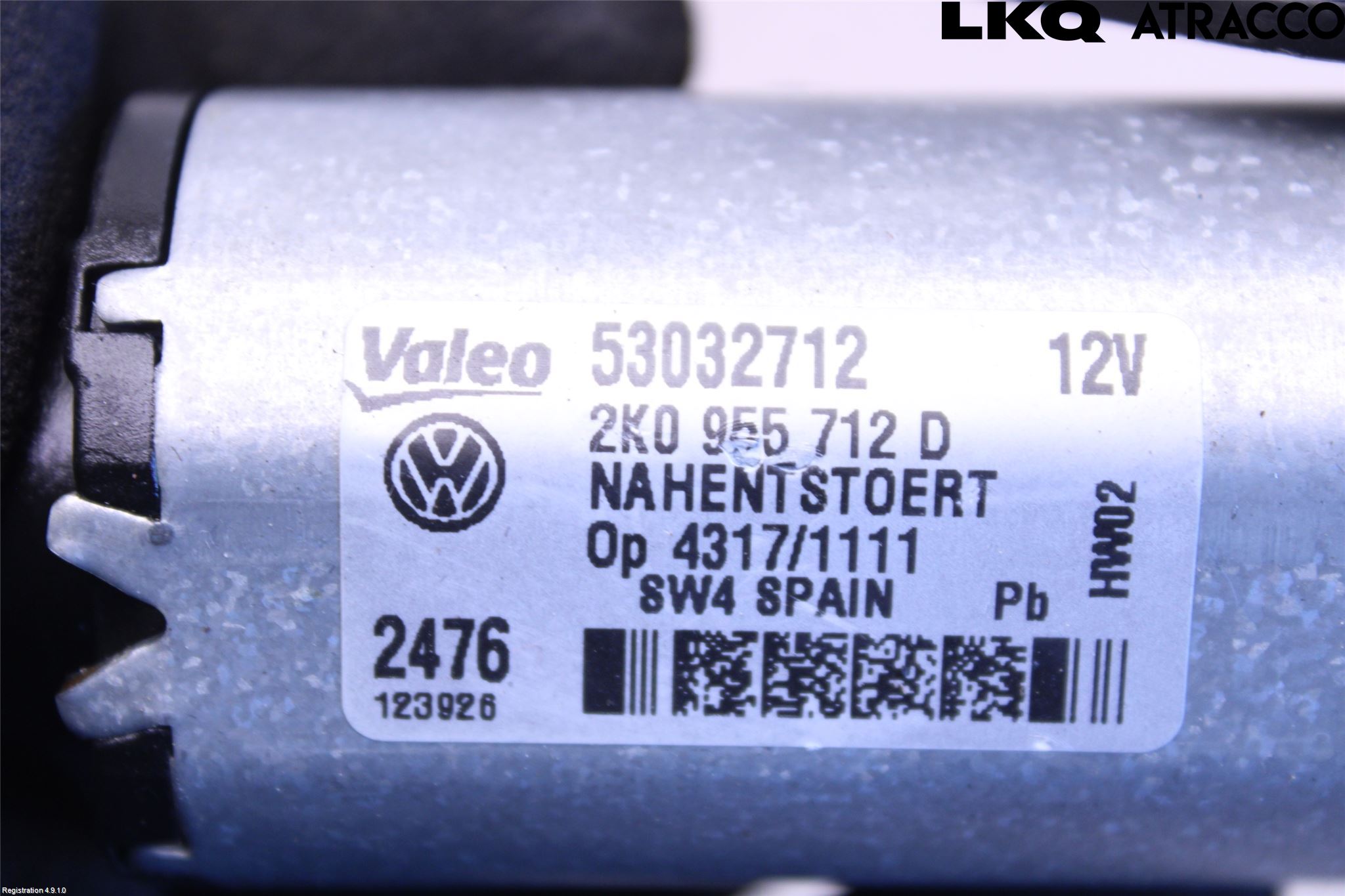 Volkswagen VW CADDY 16-20 Torkarmotor Baklucka