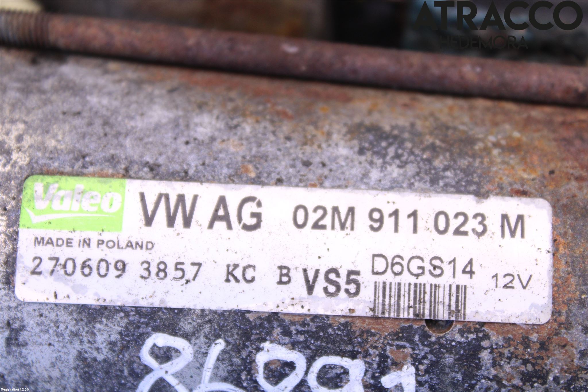 Volkswagen VW GOLF VI 09-13 Startmotor
