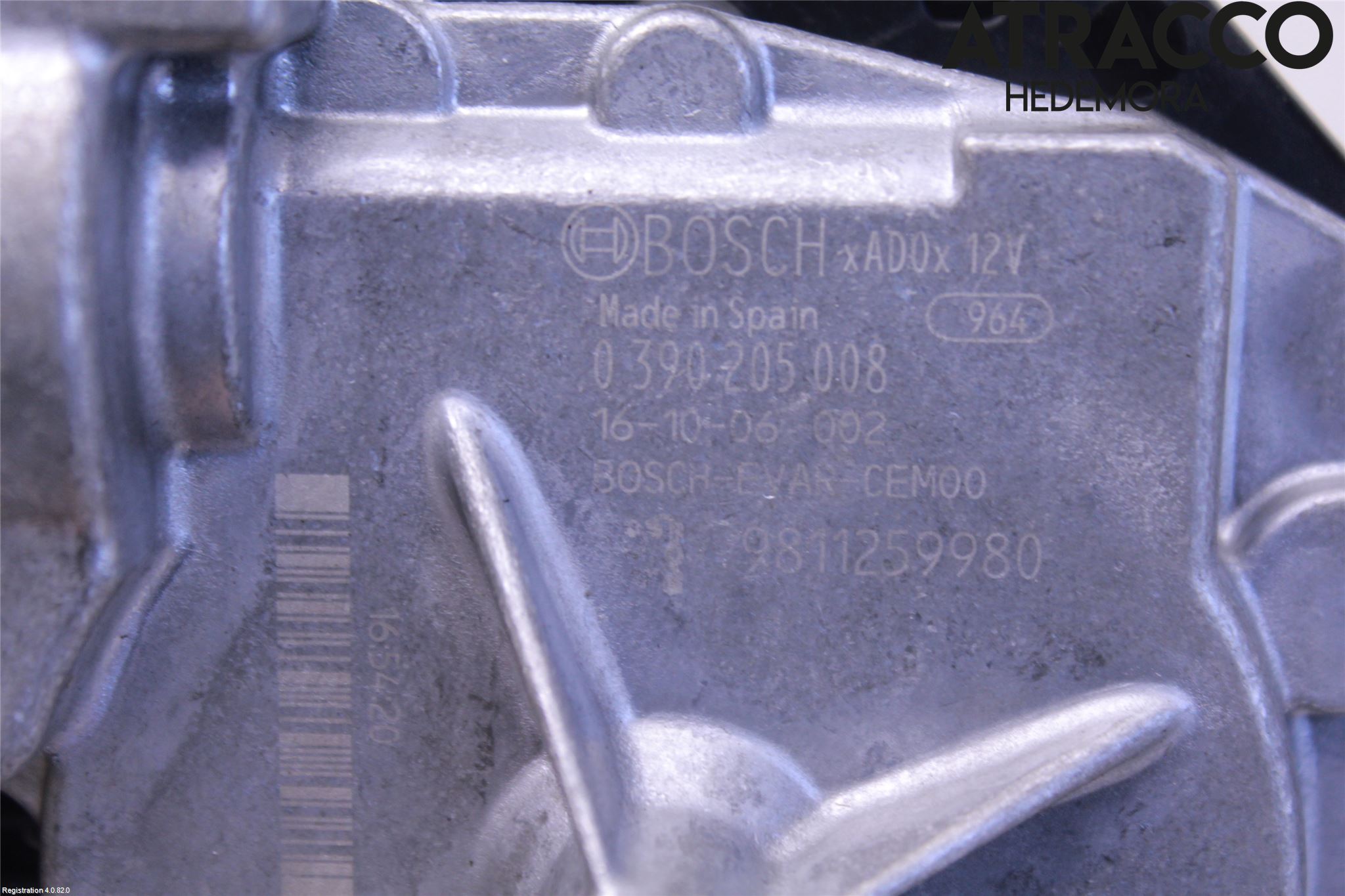 Peugeot 3008 17-24 Torkarmotor Baklucka