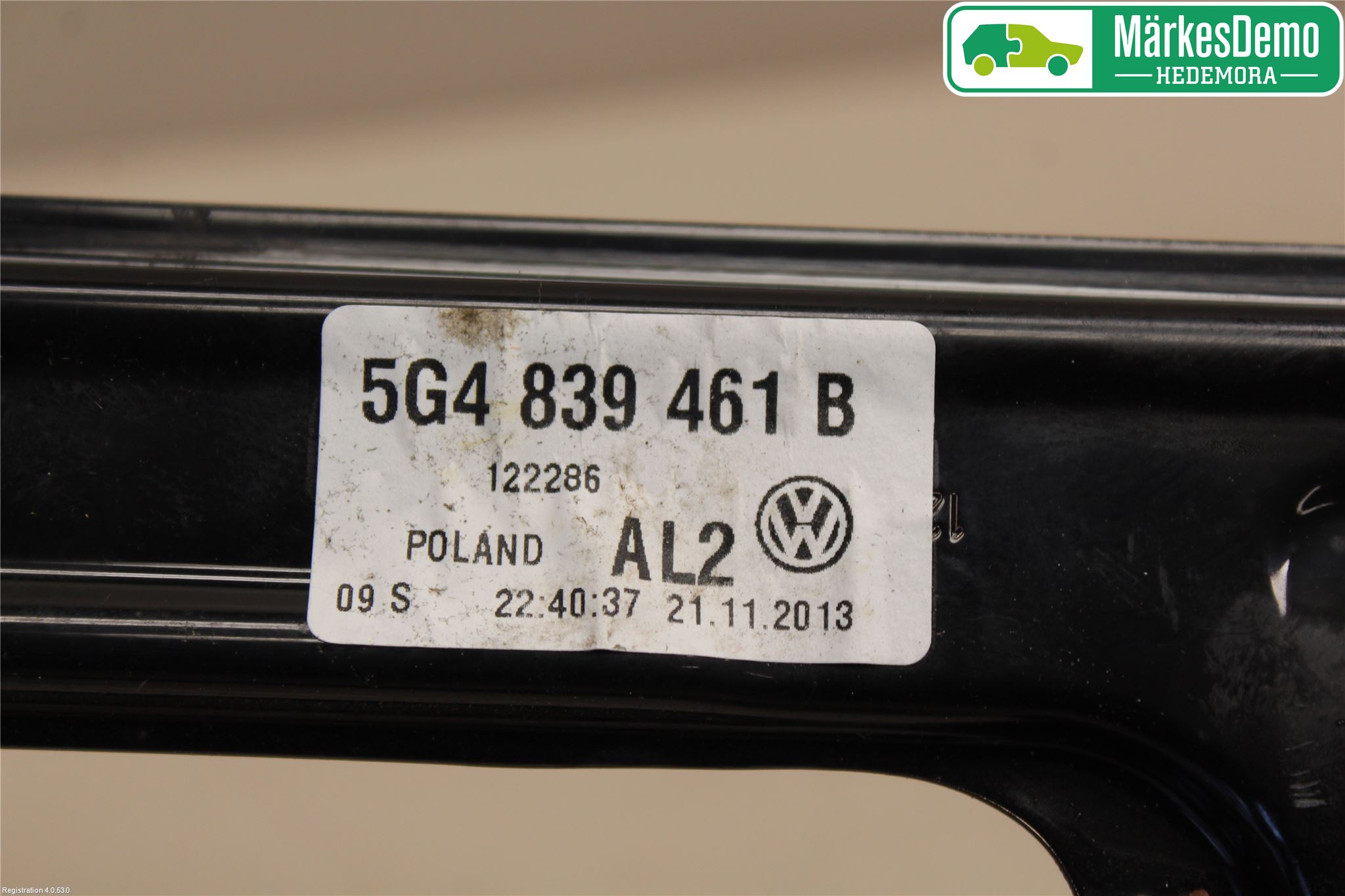 Volkswagen VW GOLF / E-GOLF VII 13-20 Fönsterhiss El Kompl