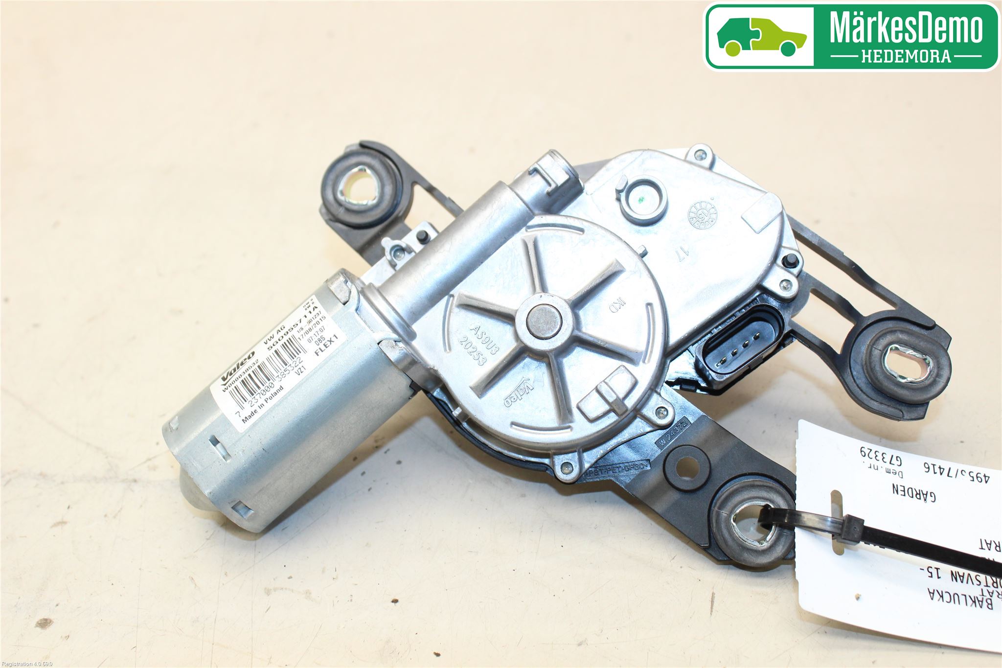 Volkswagen VW GOLF SPORTSVAN 15-20 Torkarmotor Baklucka
