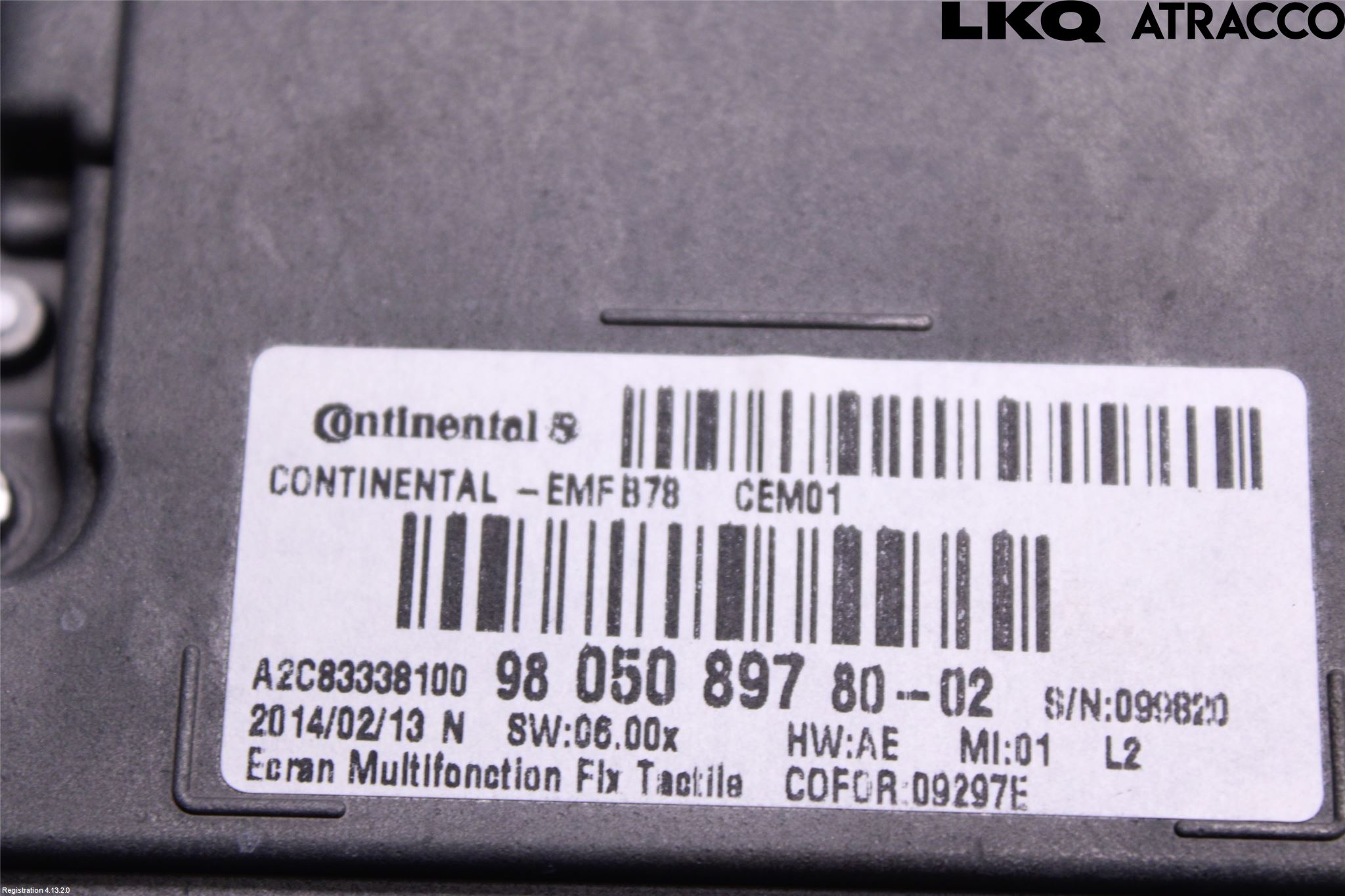 Citroen C4 GRAND PICASSO 14-18 Cd Radio - Multimediapanel