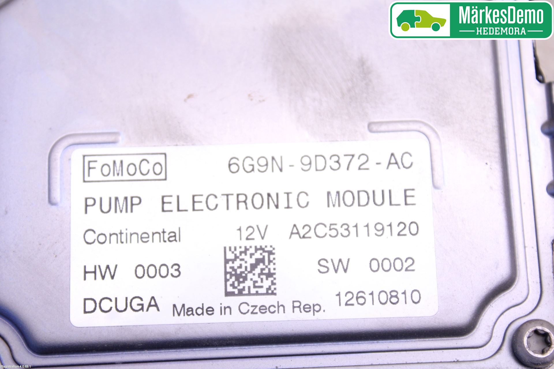 Volvo S60 11-13 Styrenhet Bränslepump