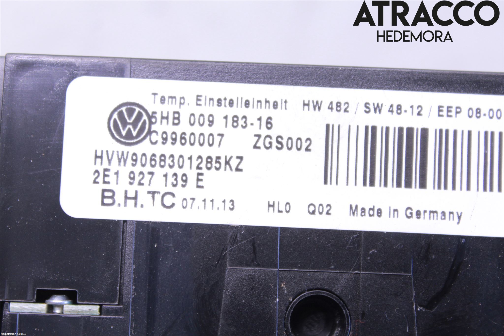 Volkswagen VW CRAFTER 06-16 Ac Styrenhet Ac Manöveren