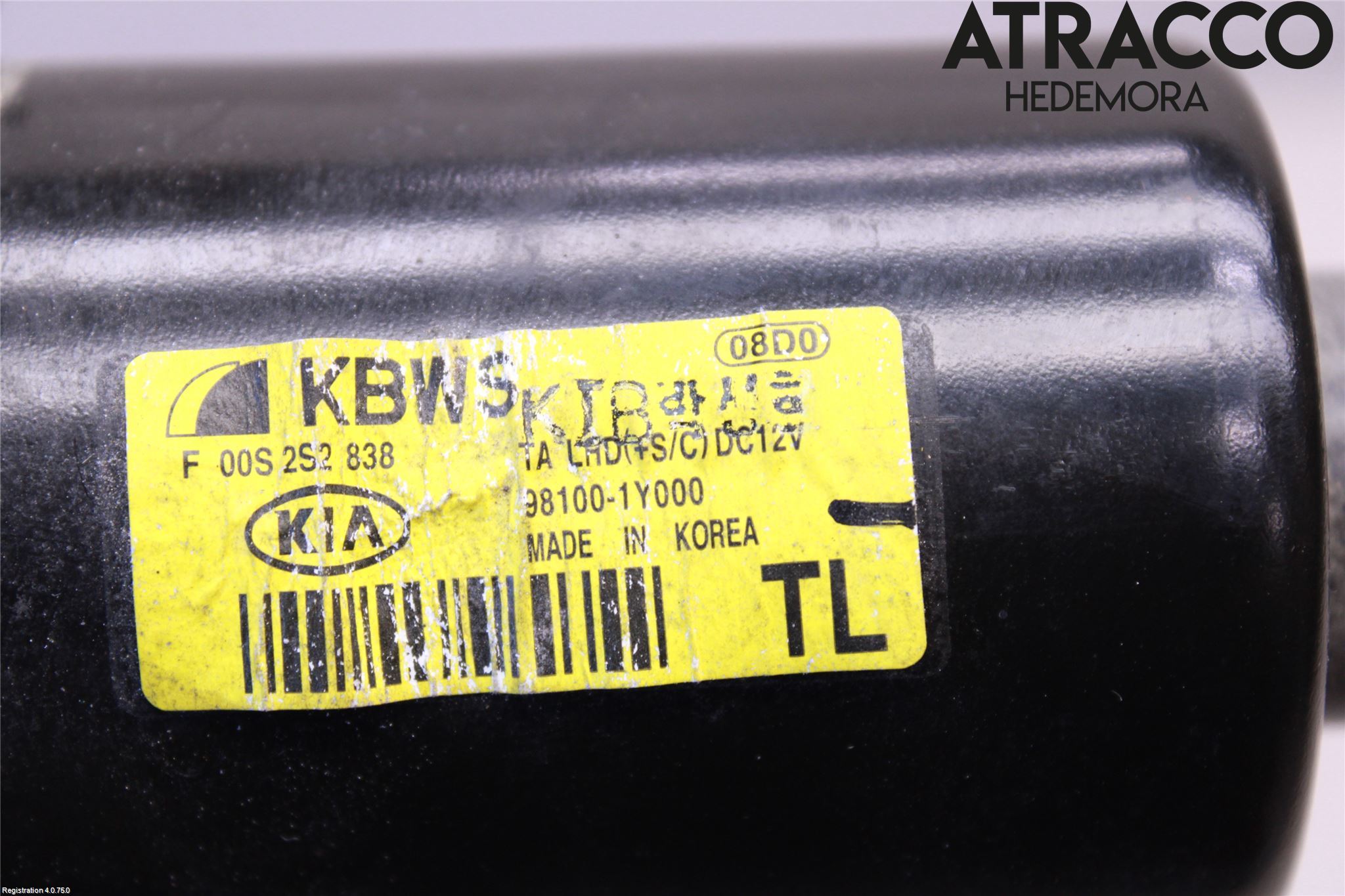 Kia PICANTO 12-17 Torkarmotor Vindruta
