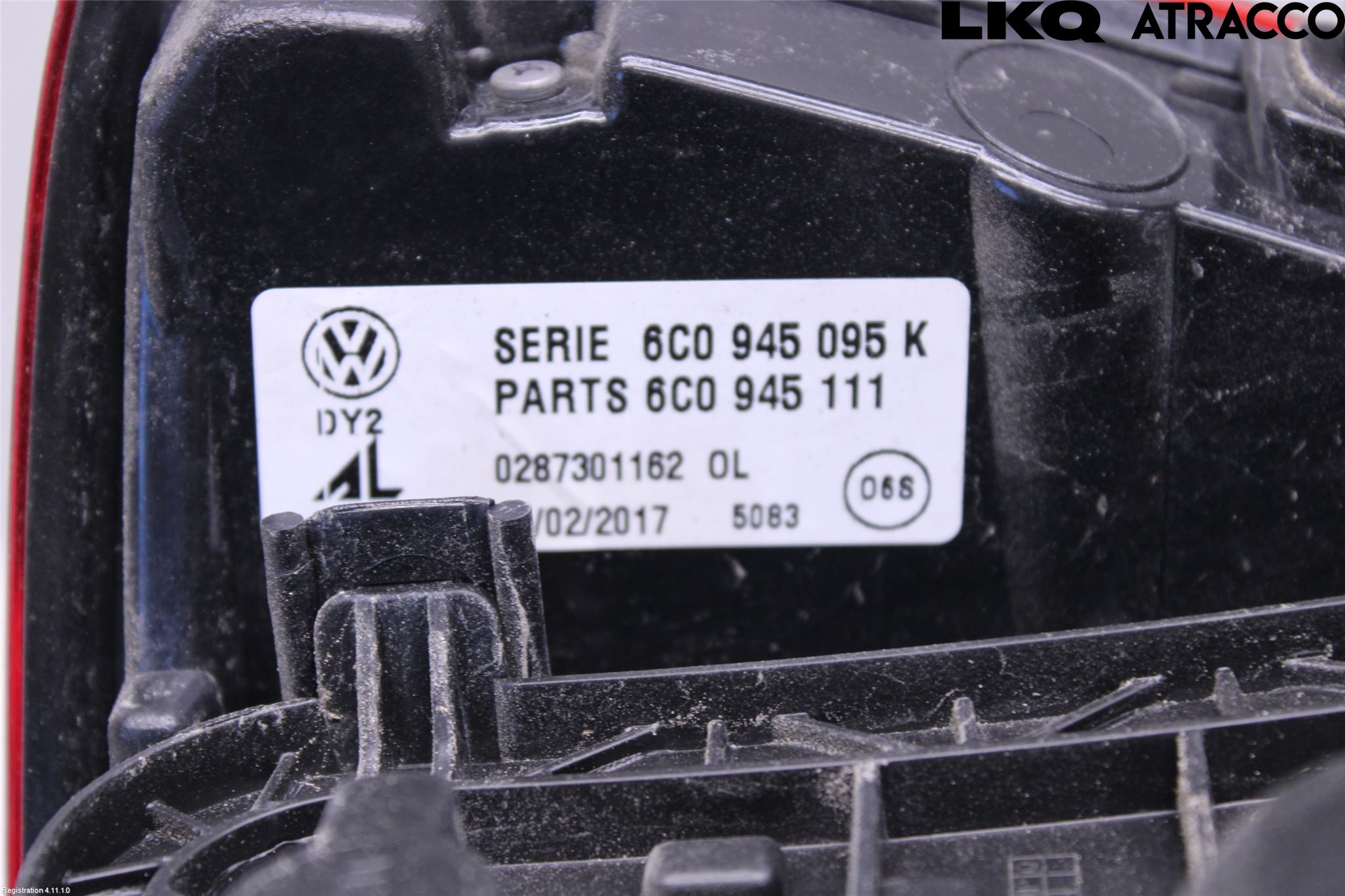 Volkswagen VW POLO 10-17 Bakljus Vänster