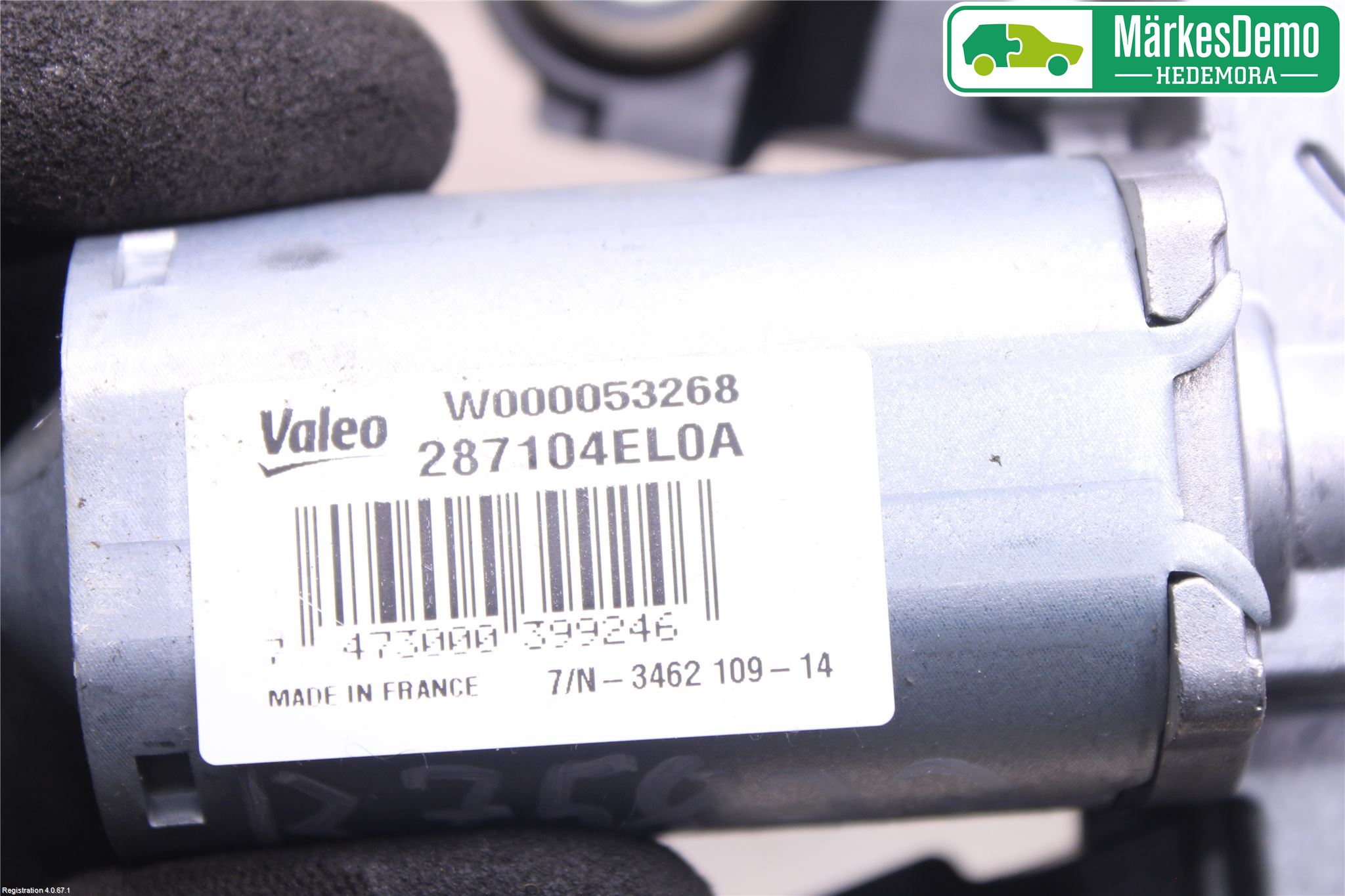Nissan QASHQAI 14-17 Torkarmotor Baklucka