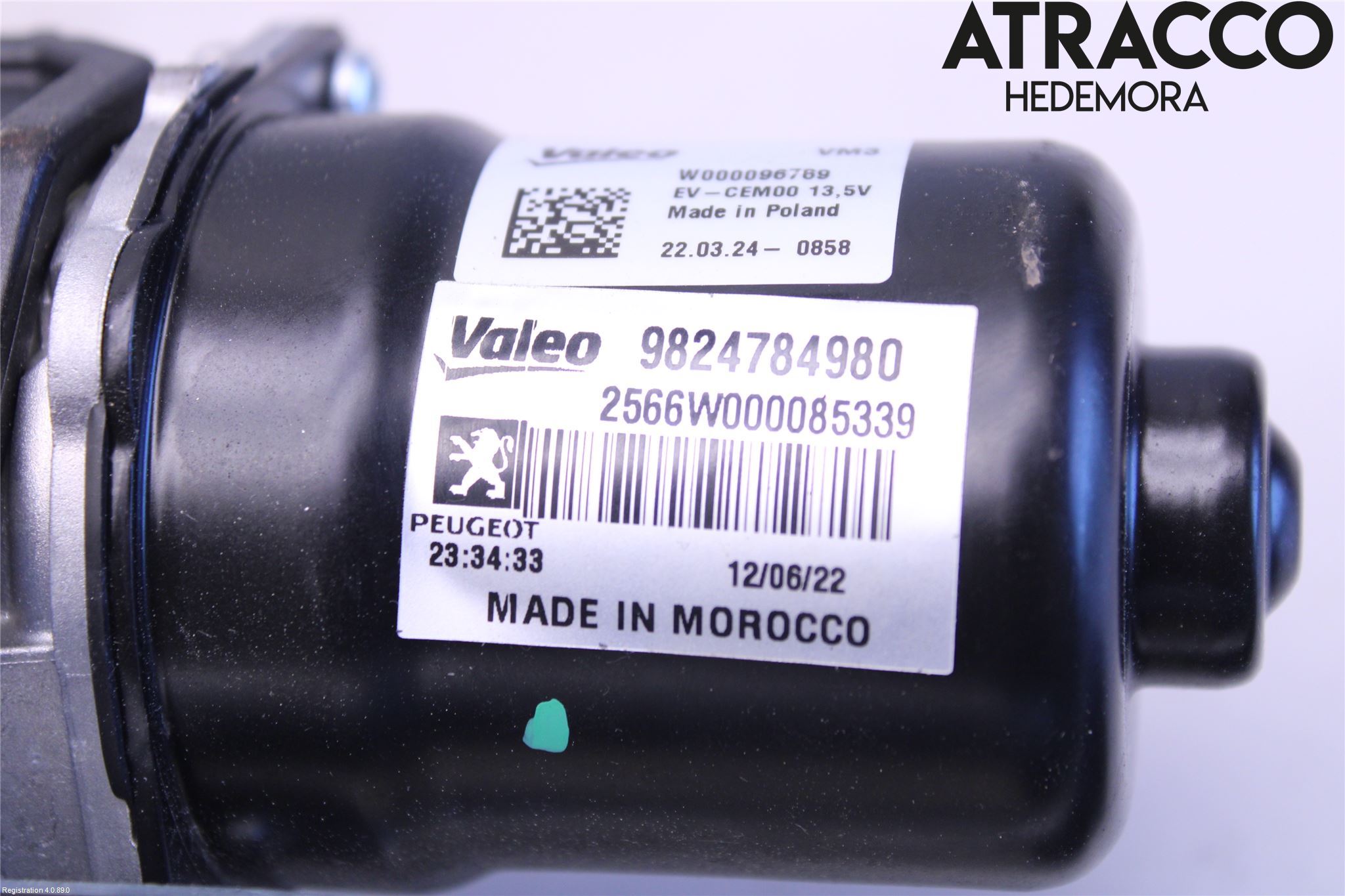 Peugeot 2008/E-2008 20- Torkarmotor Vindruta