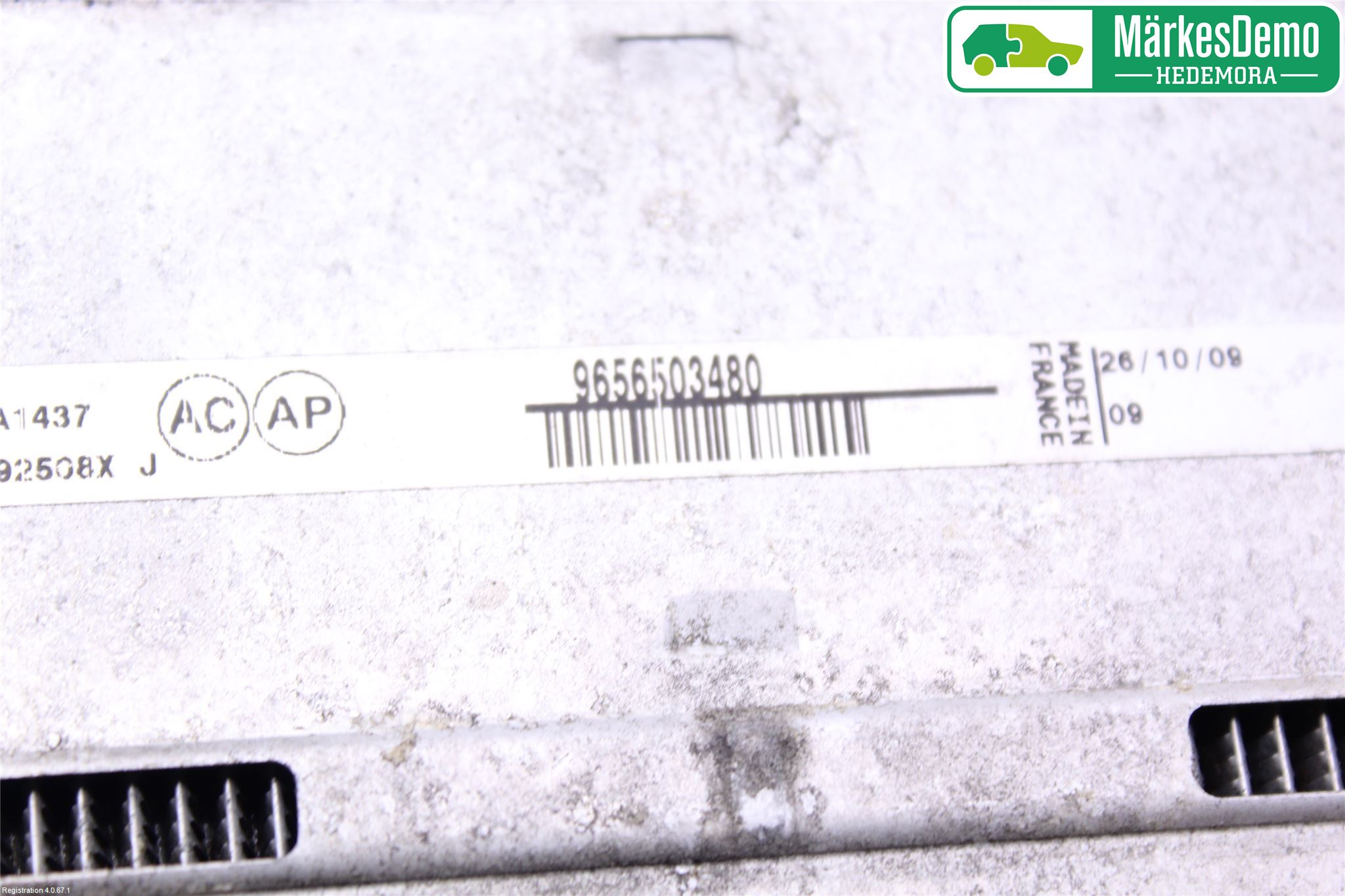 Peugeot 308 08-13 Laddluft-Intercooler Kyl