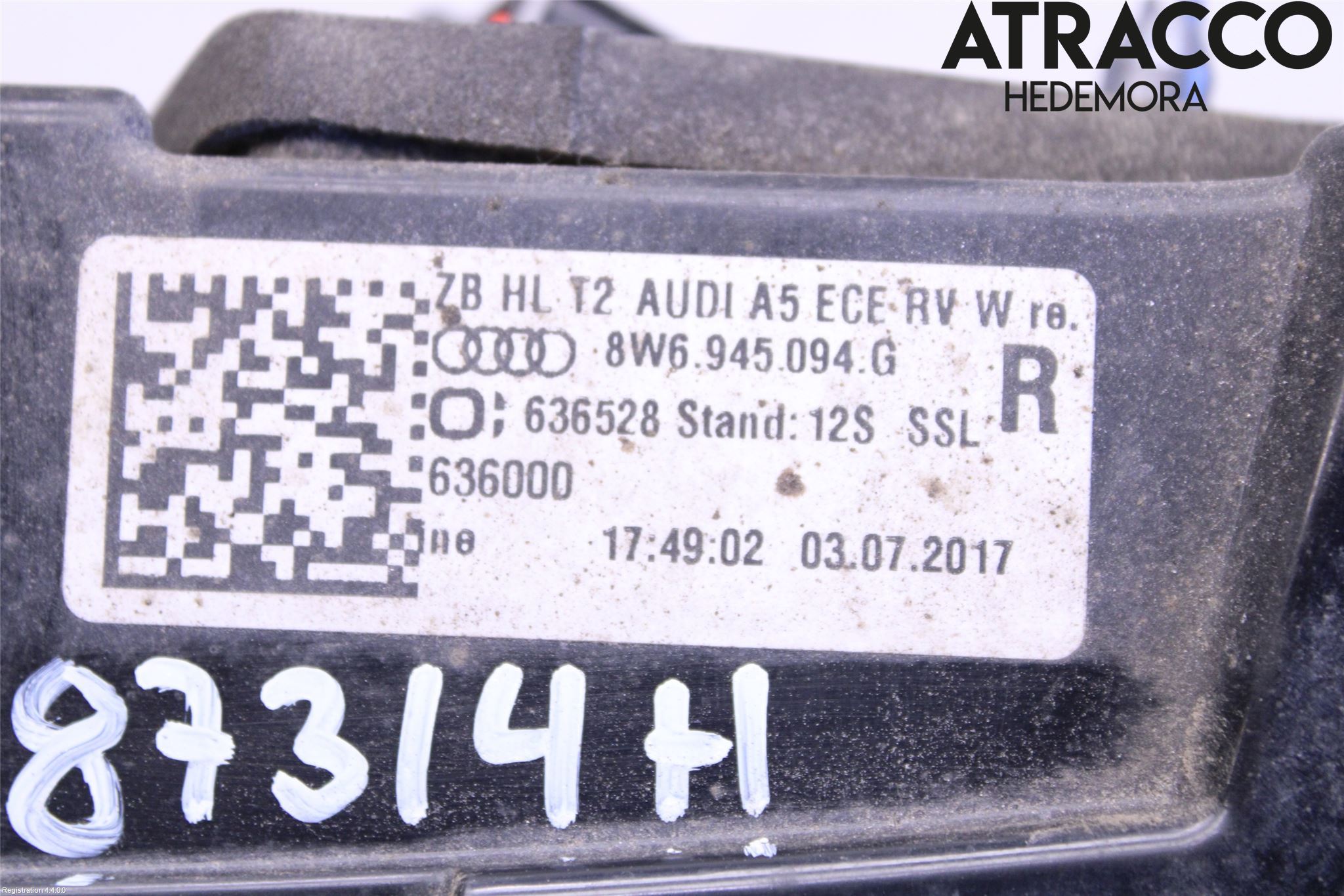 Audi A5 17- Bakljus Lucka Hö