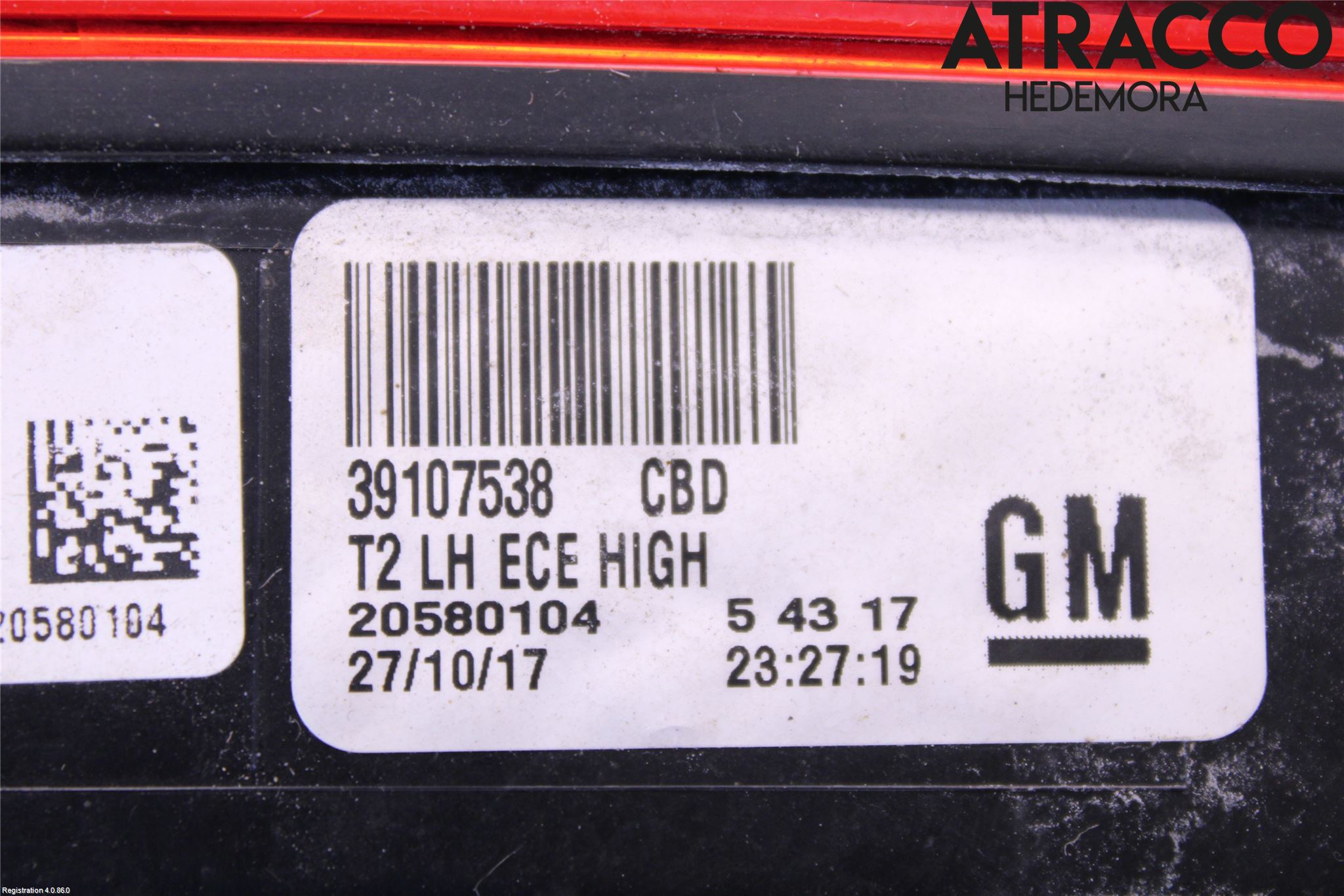 Opel INSIGNIA 17- Bakljus Lucka Vä