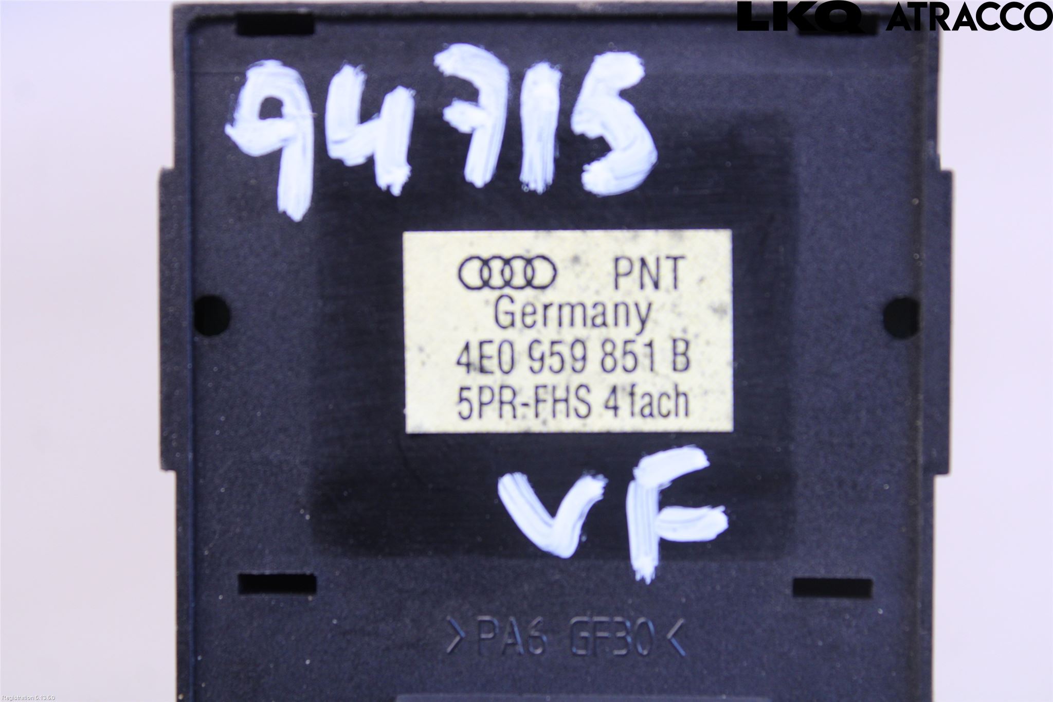 Audi A6/S6     05-11 Strömställare Elhiss