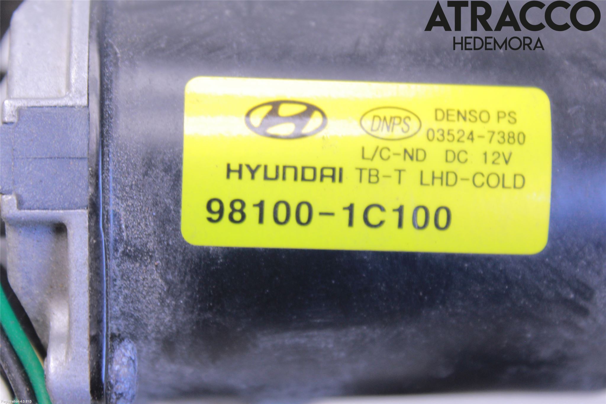 Hyundai GETZ Torkarmotor Vindruta