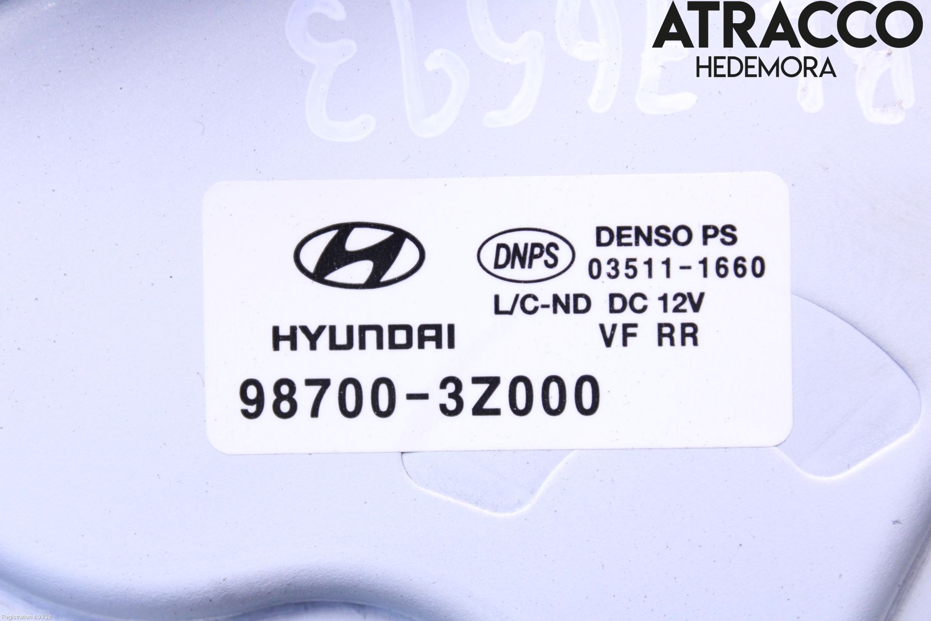 Hyundai i40 08-15 Torkarmotor Baklucka