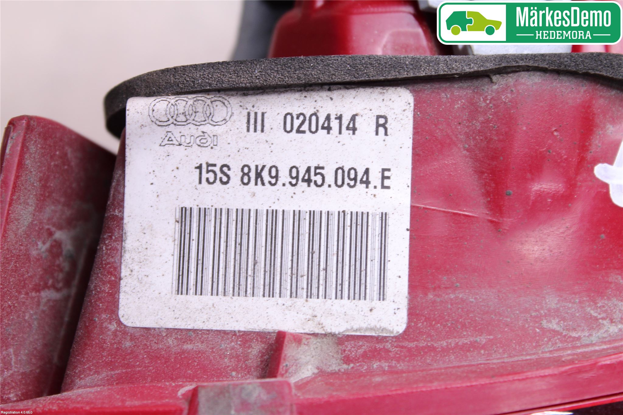 Audi A4 12-15 Bakljus Lucka Hö