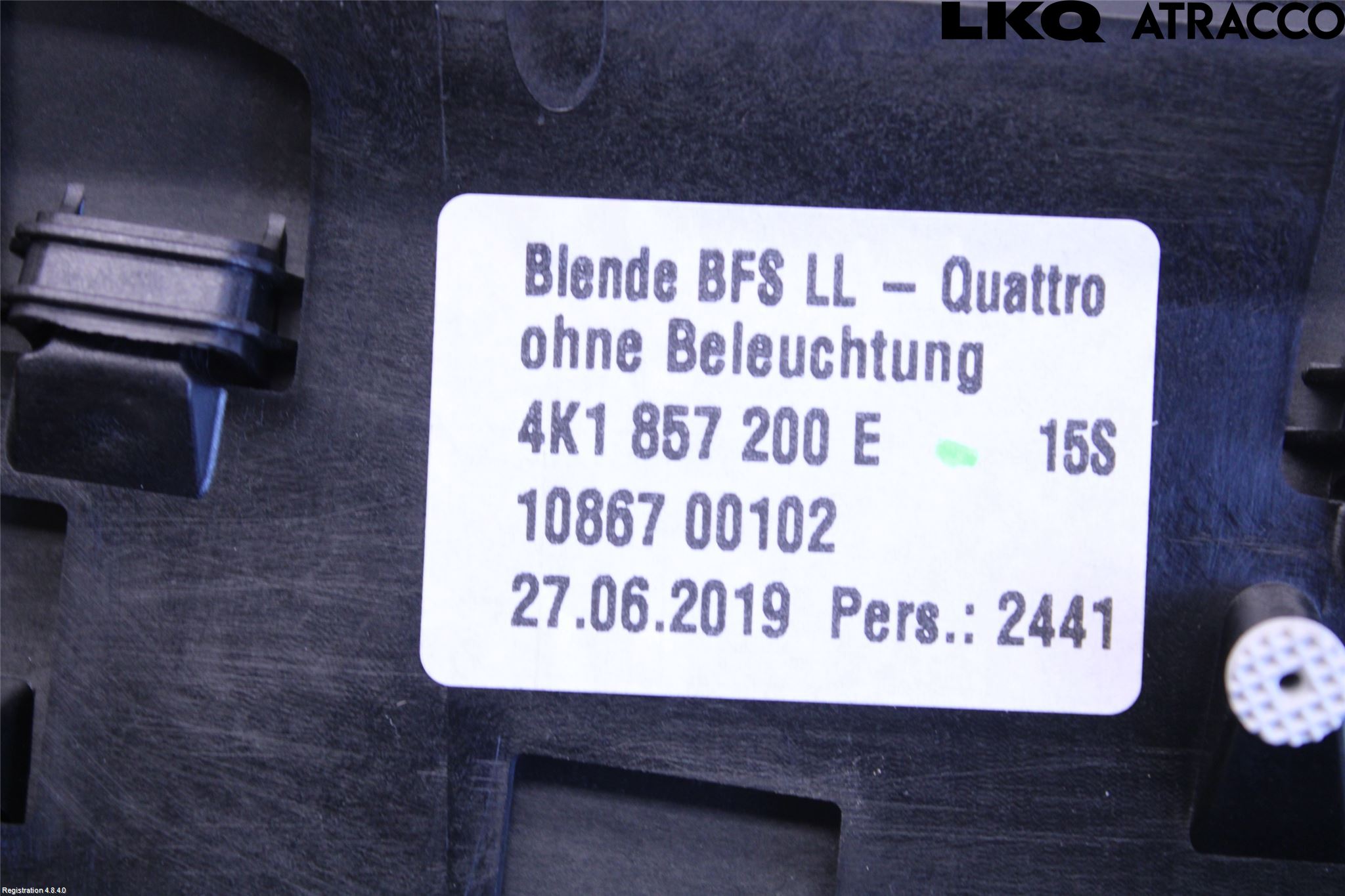 Audi A6 F2/C8 19- Instrumentbräda Inlägg-Dekorlist