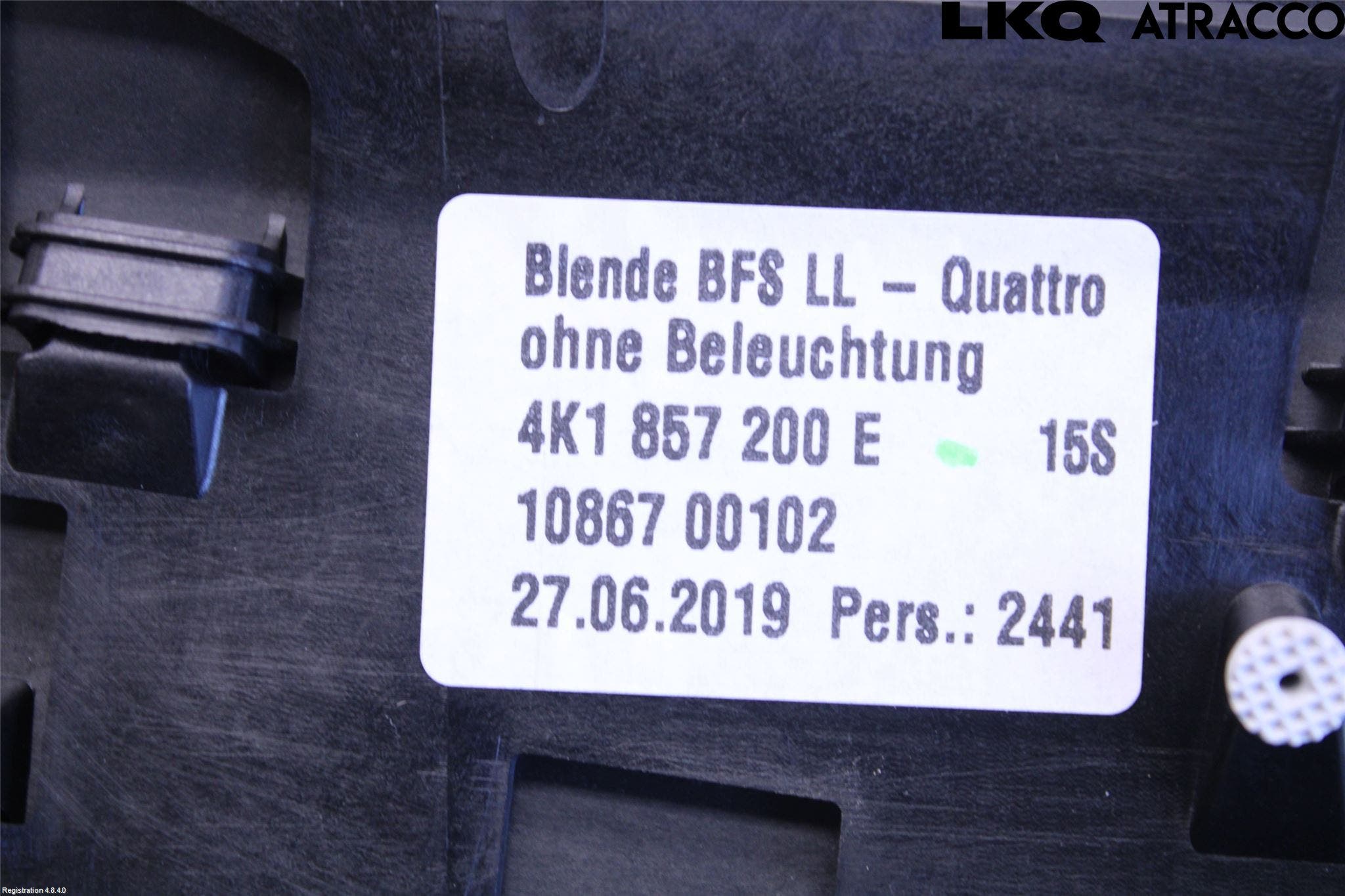 Audi A6 F2/C8 19- Instrumentbräda Inlägg-Dekorlist