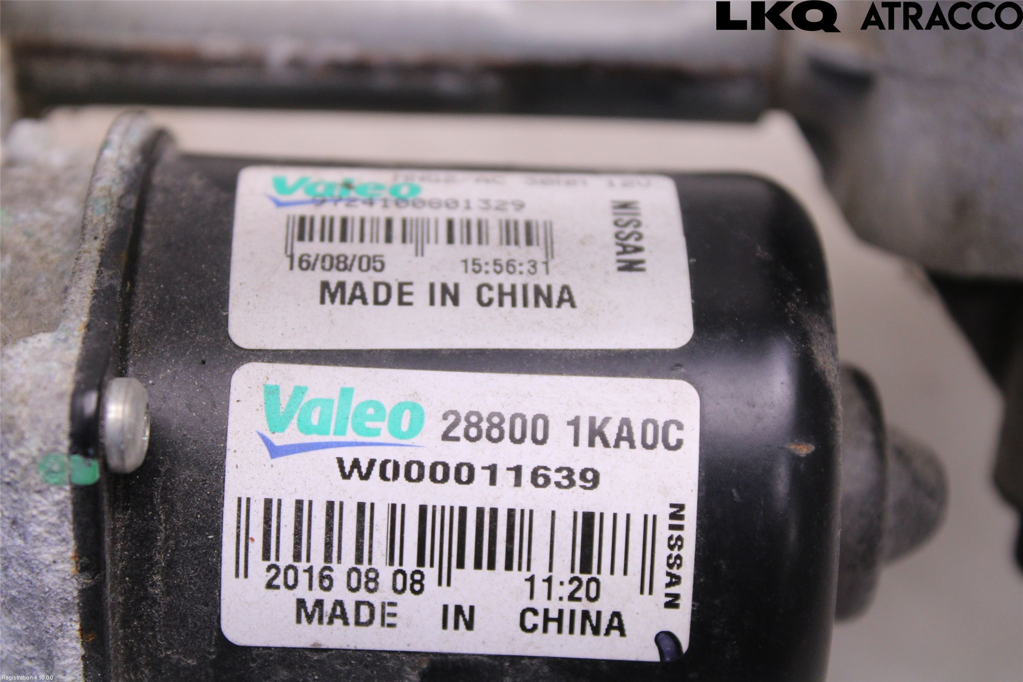 Nissan JUKE 14-19 Torkarmotor Vindruta