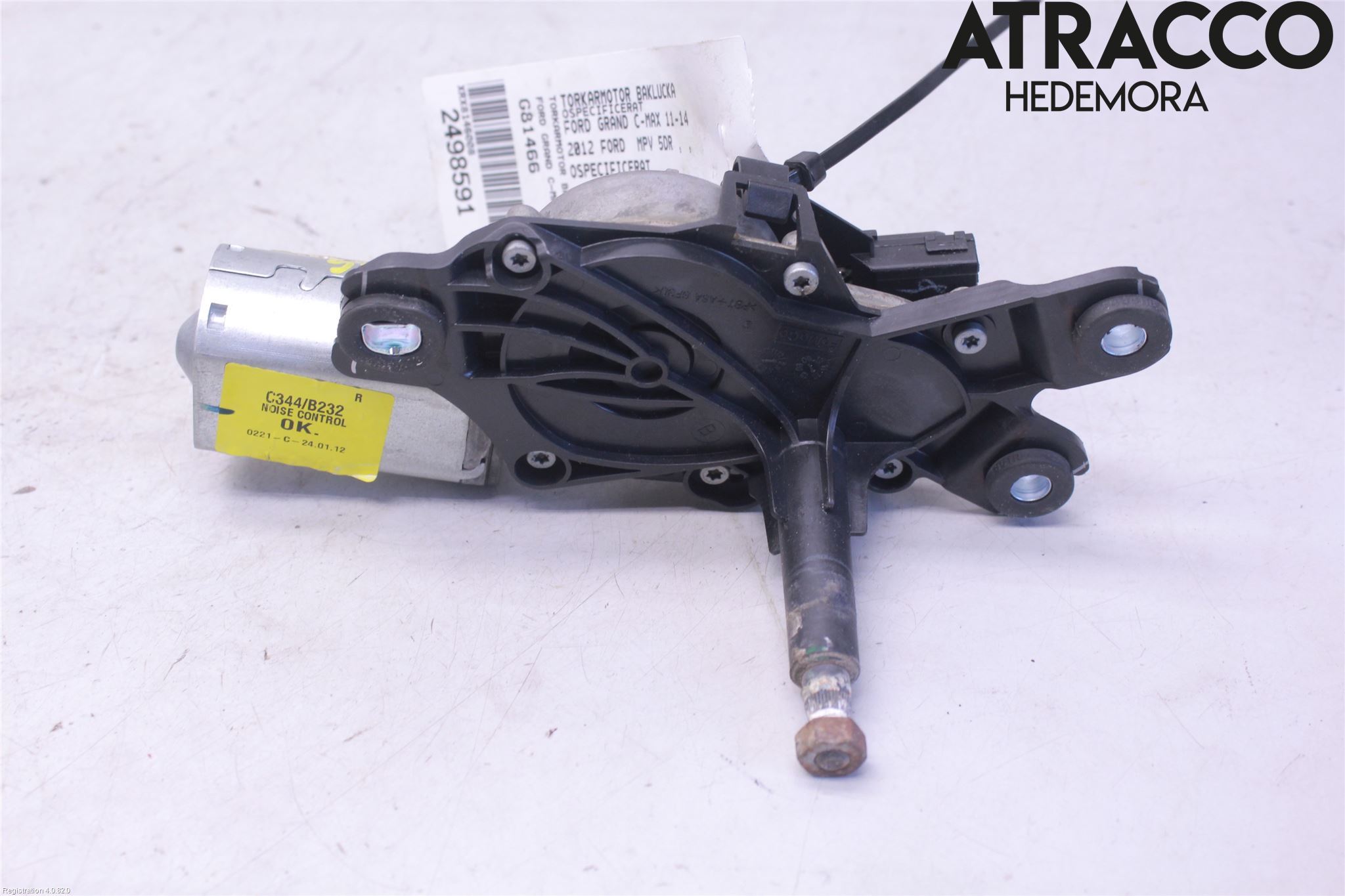 Ford GRAND C-MAX  11-14 Torkarmotor Baklucka