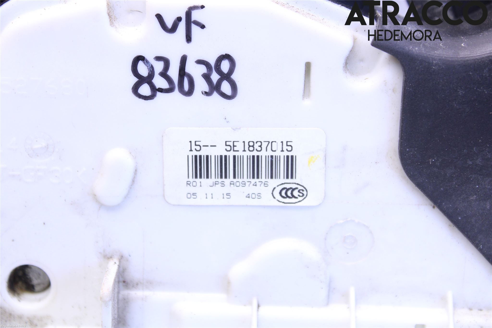 Volkswagen VW PASSAT 15-19 Låskista-Dörrlås