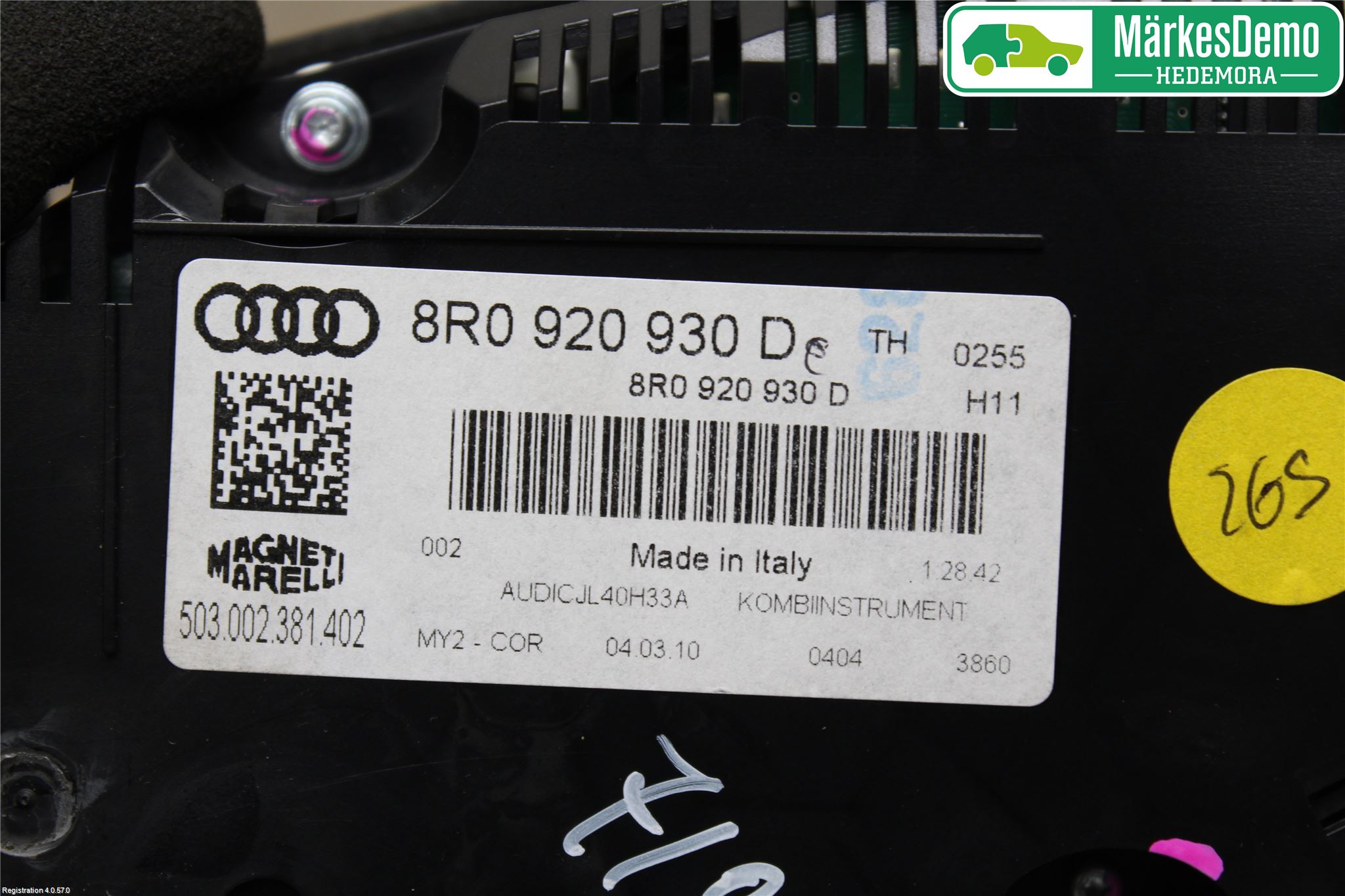 Audi Q5 09-16 Instrument Komb