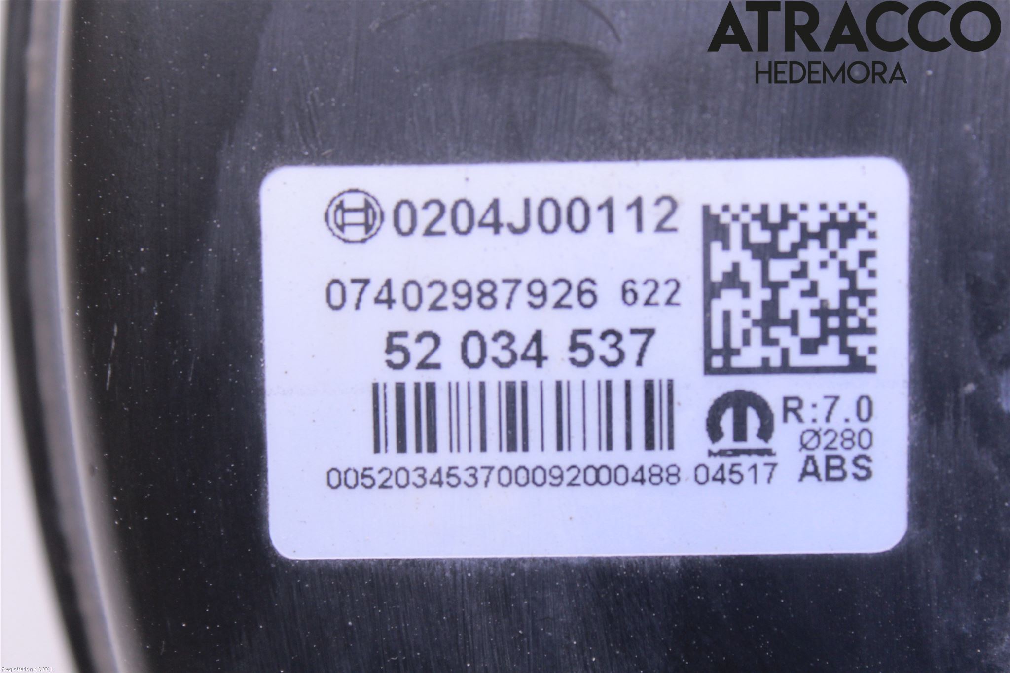 Fiat TIPO/CROSS 16- Bromsservo