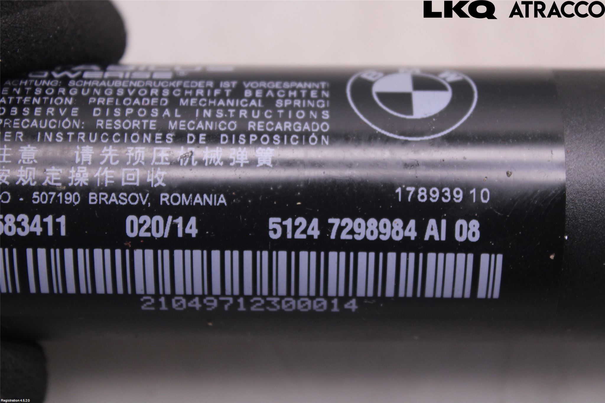 BMW 3 F30/F31/F80 12-19 Bakluckeöppnare Automatisk