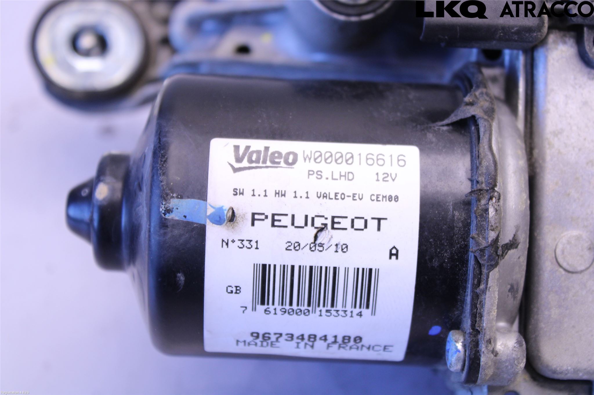 Peugeot RCZ Torkarmotor Vindruta