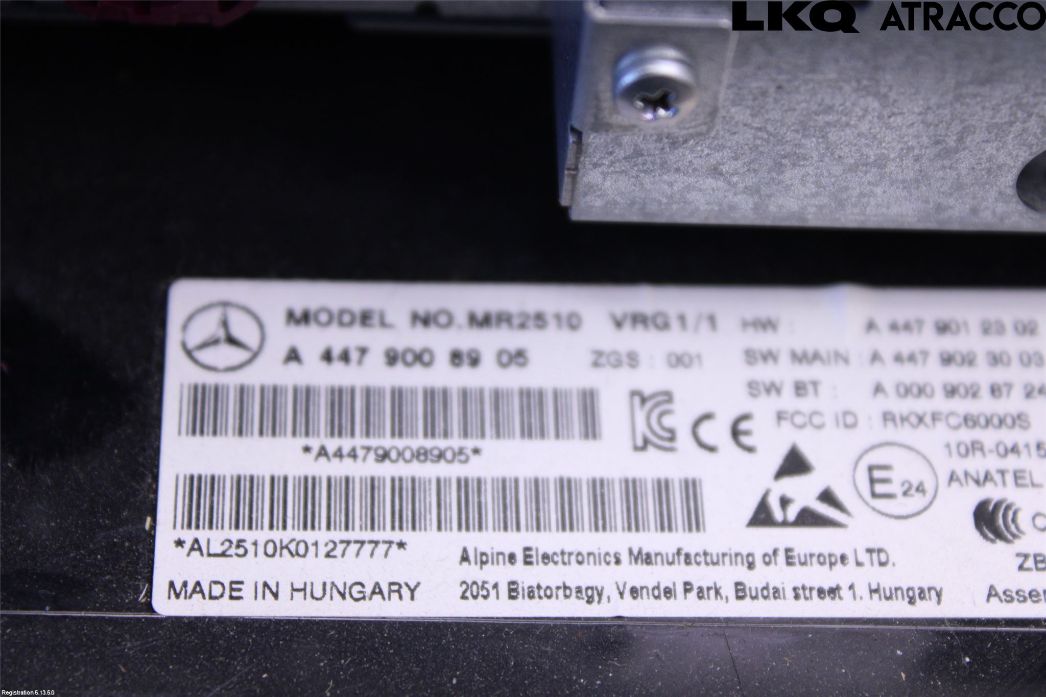 Mercedes-Benz MB VITO/V-KLASS (W640,W447,W448) 14- Cd Radio - Multimediapanel