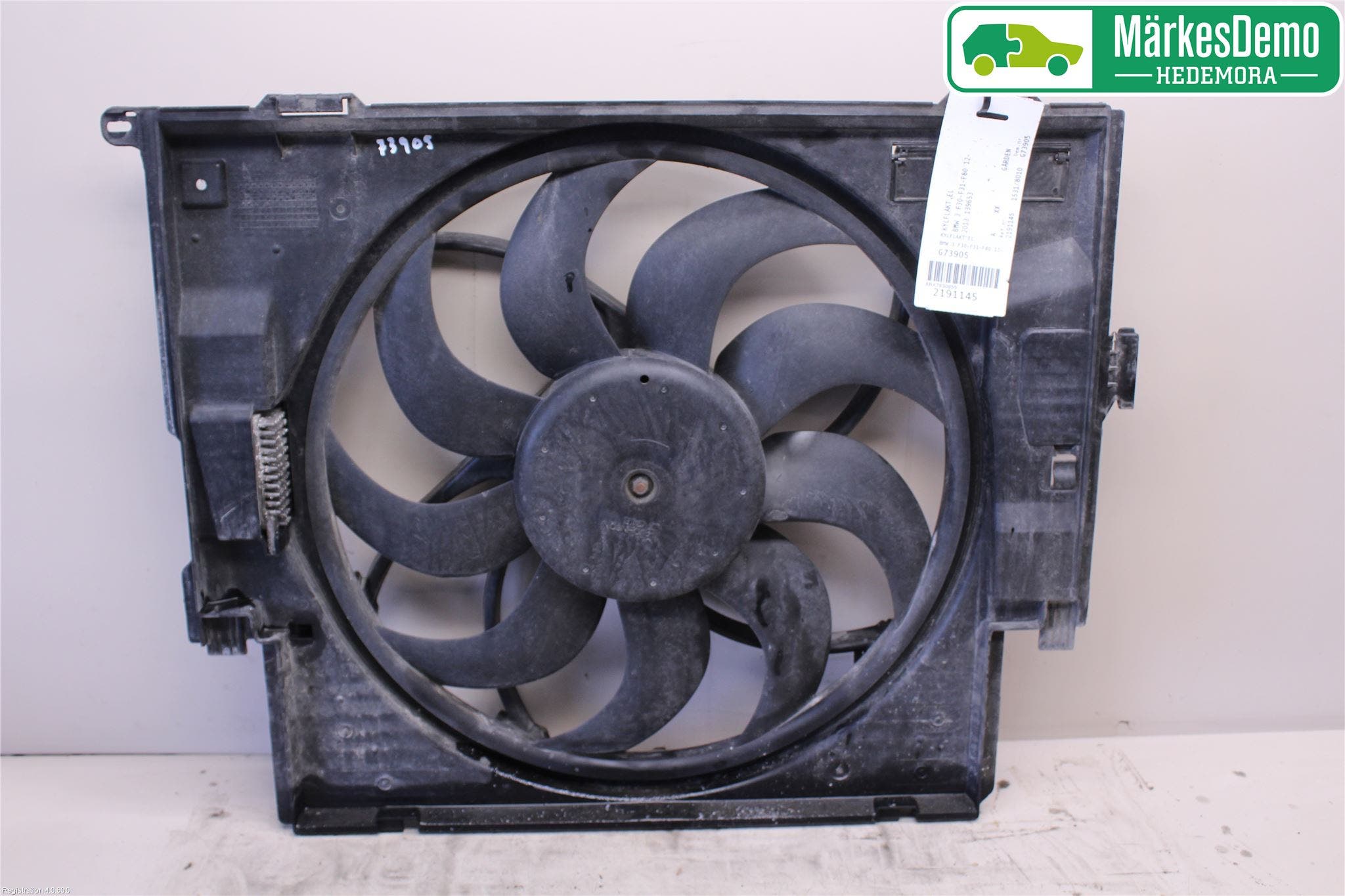 BMW 3 F30/F31/F80 12-19 Kylfläkt El