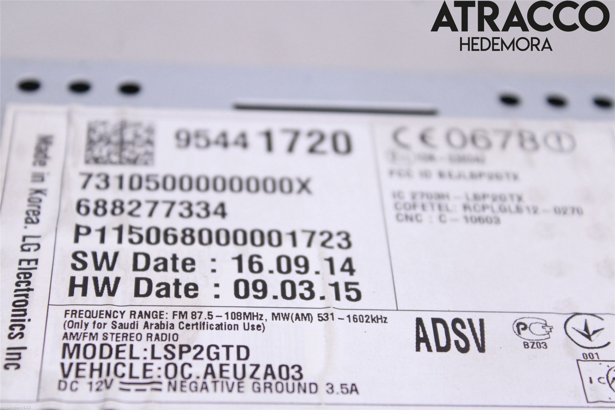 Opel CORSA E 15-19 Cd Radio - Multimediapanel