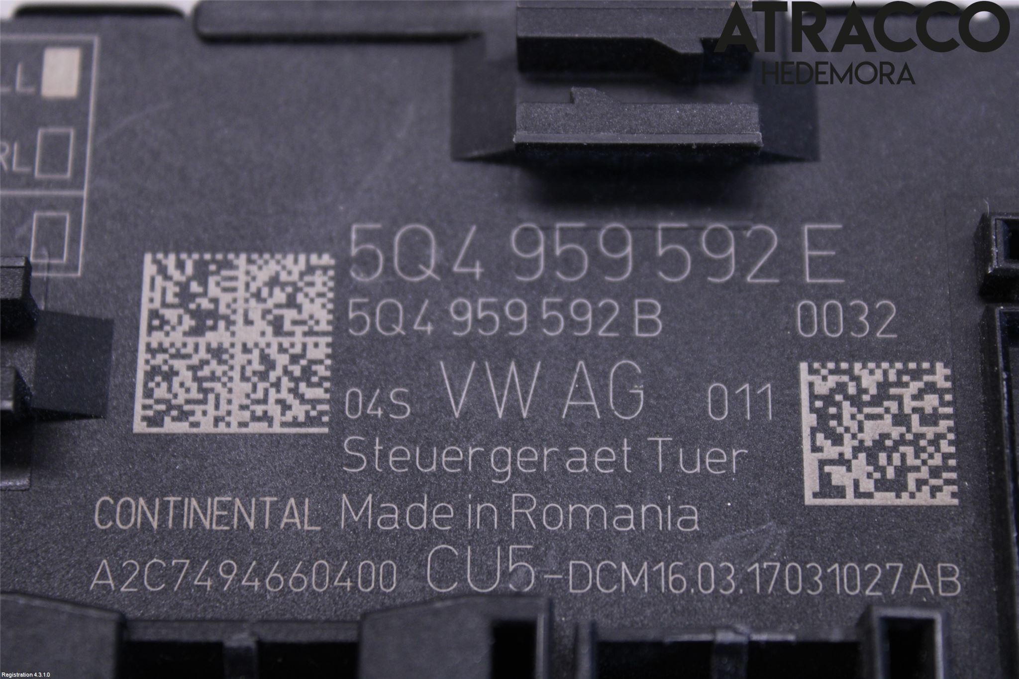 Skoda KODIAQ 17-24 Styrenhet Dörr