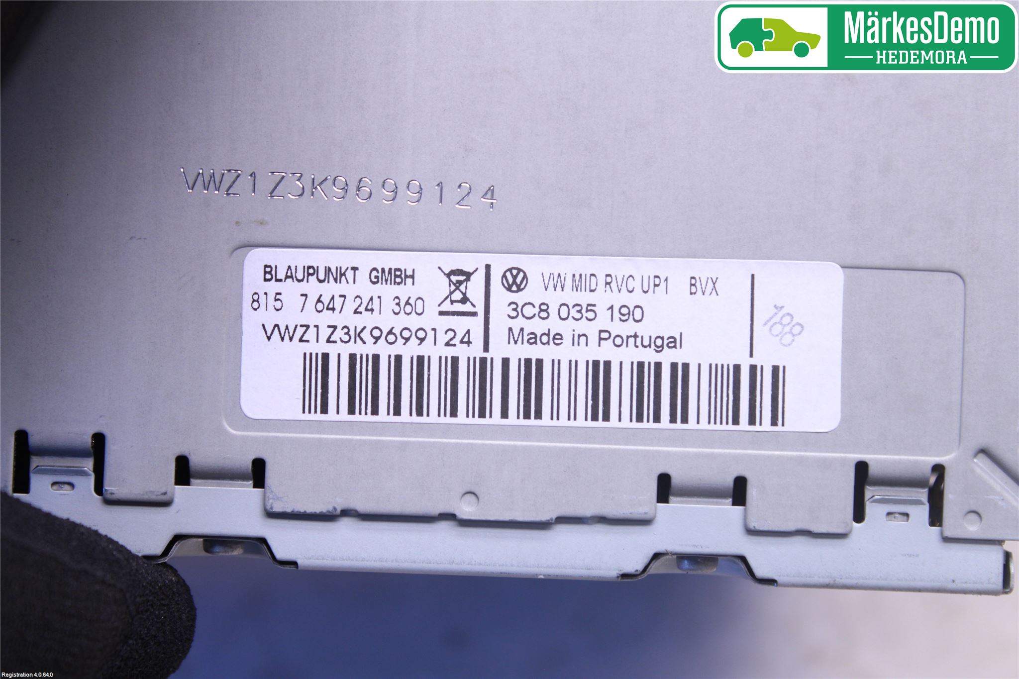 Volkswagen VW GOLF VI 09-13 Cd Radio - Multimediapanel