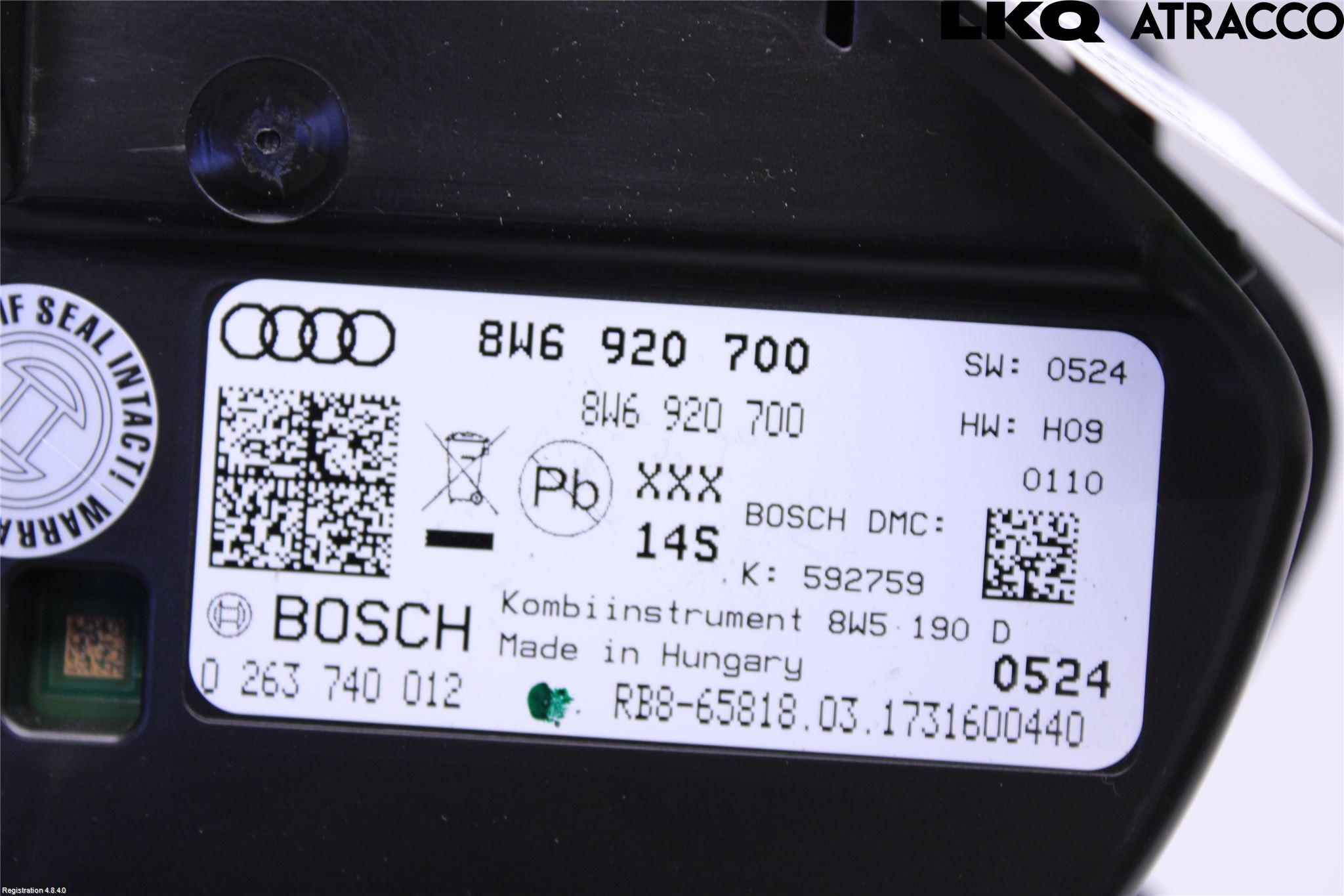 Audi A5 17- Instrument Komb