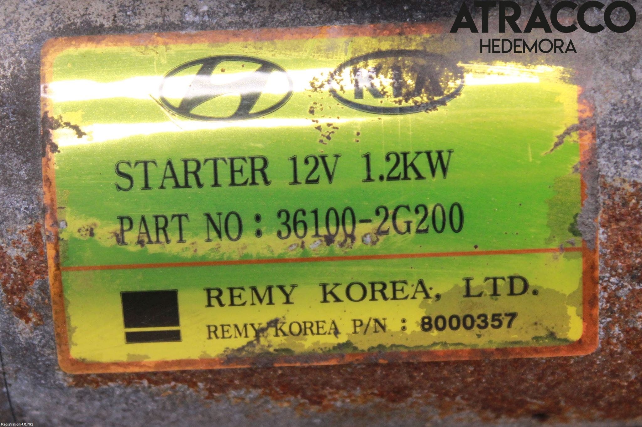 Kia SPORTAGE (SL) 11-15 Startmotor