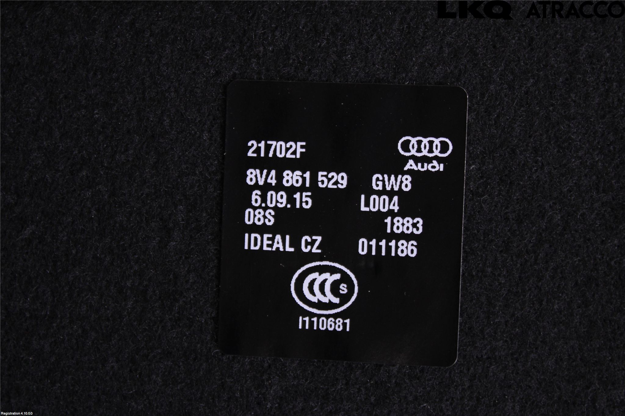 Audi A3/S3 8V 13-20 Bagage Golv