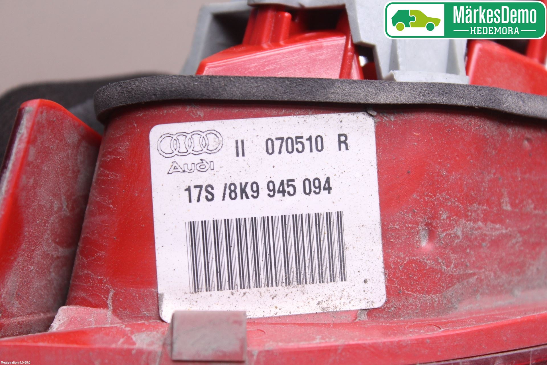 Audi A4/S4 08-11 Bakljus Lucka Hö