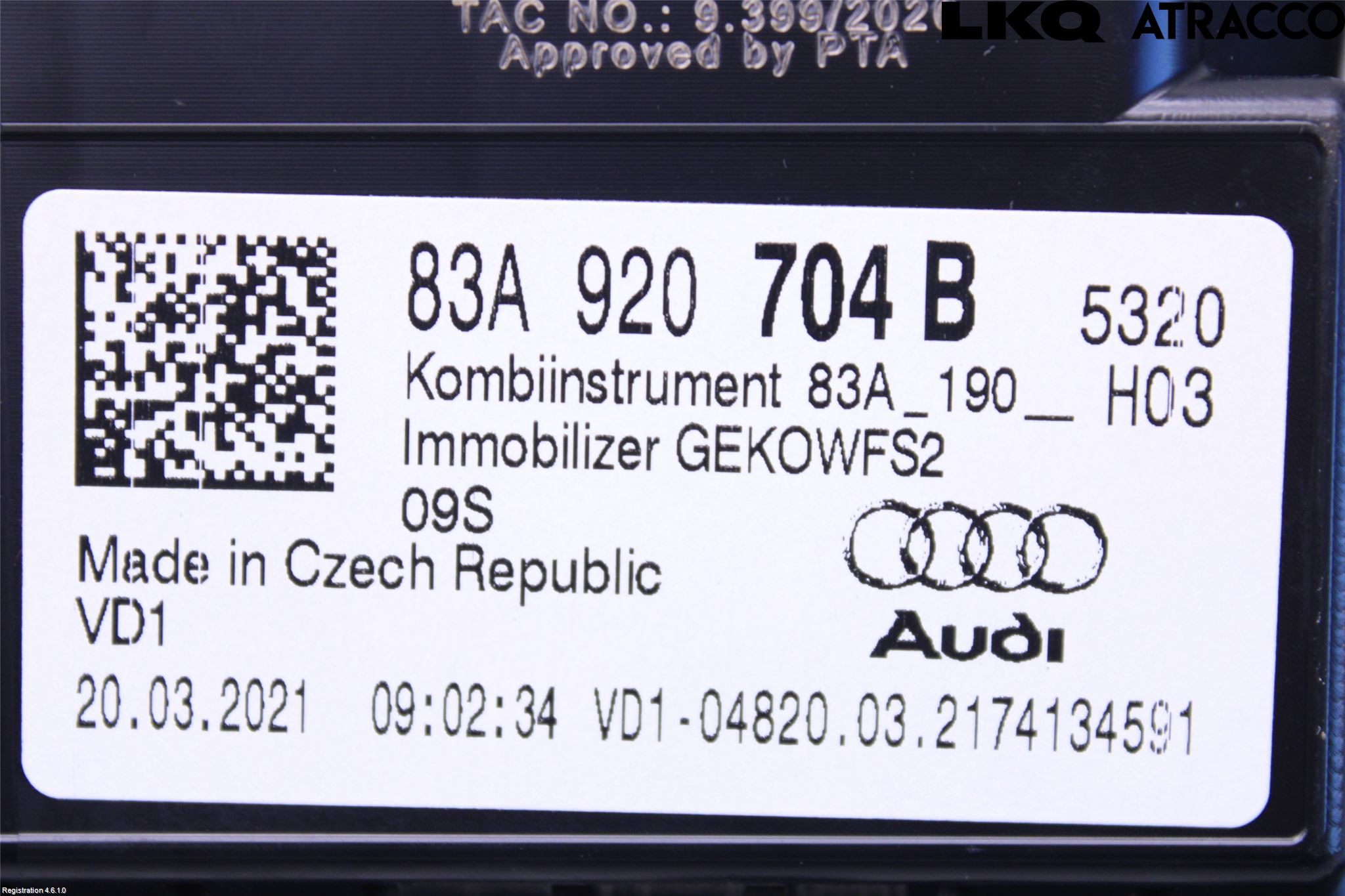 Audi Q3 F3 19- Instrument Komb