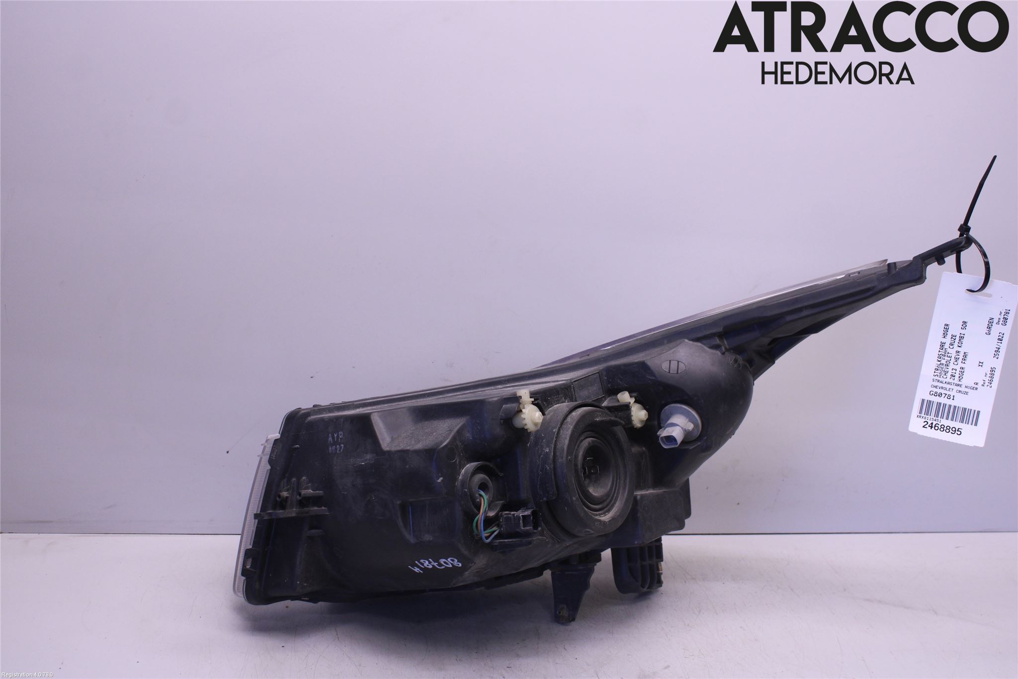 GM CHEVROLET CRUZE Strålkastare Höger