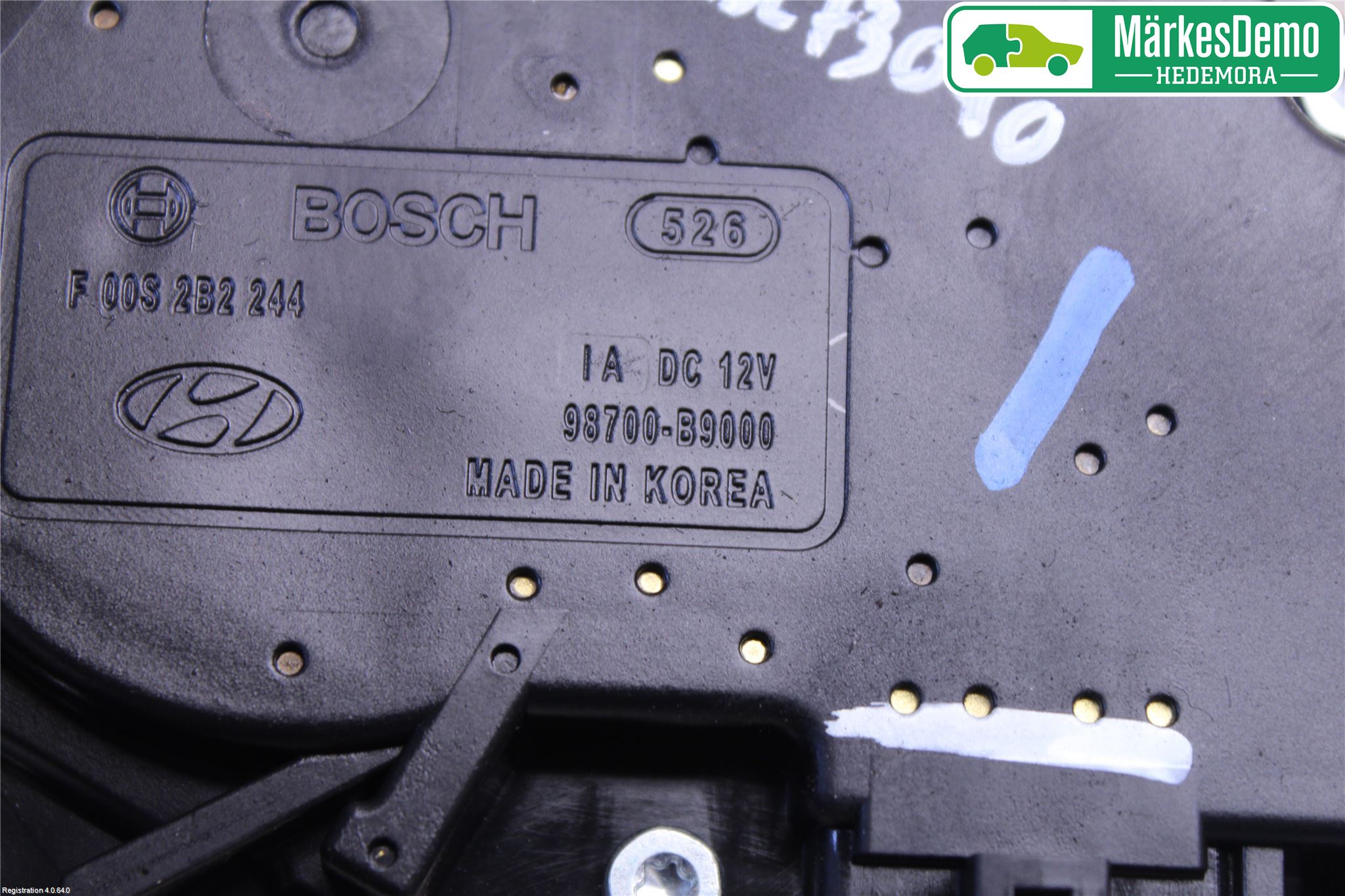 Hyundai i10 BA 14-16 Torkarmotor Baklucka